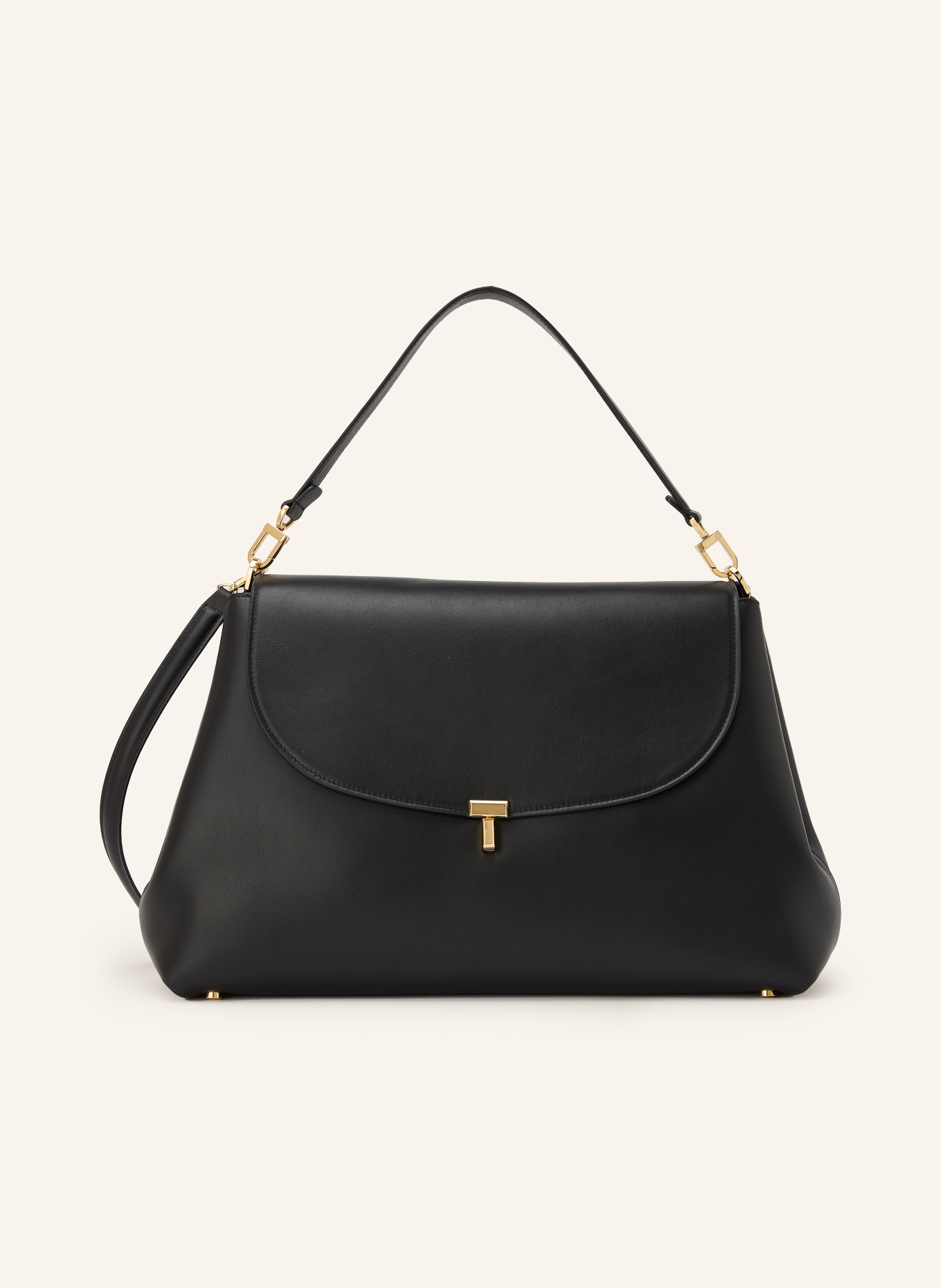 TOTEME Schultertasche: SCHWARZ / GOLD