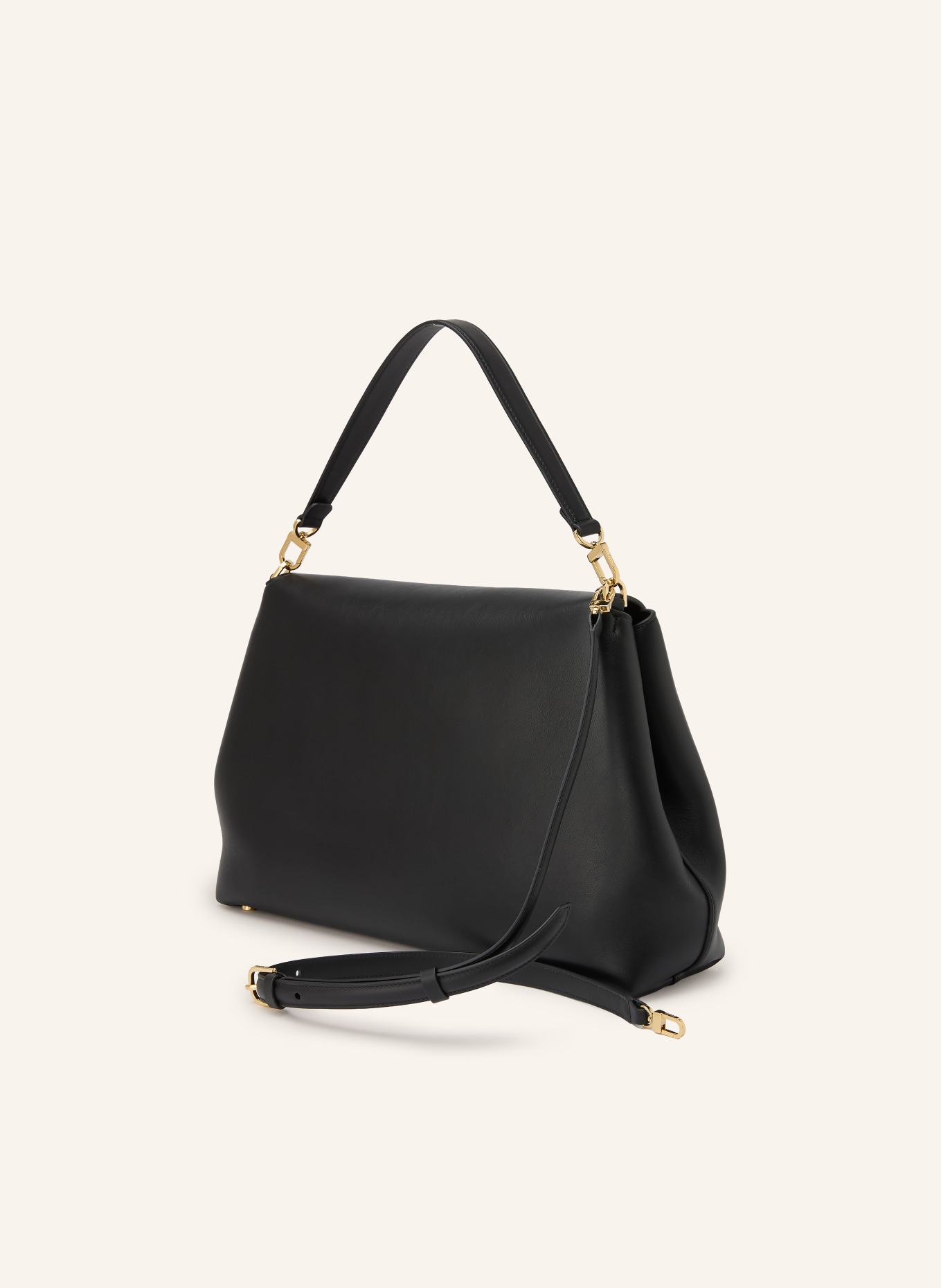 TOTEME Schultertasche: SCHWARZ / GOLD