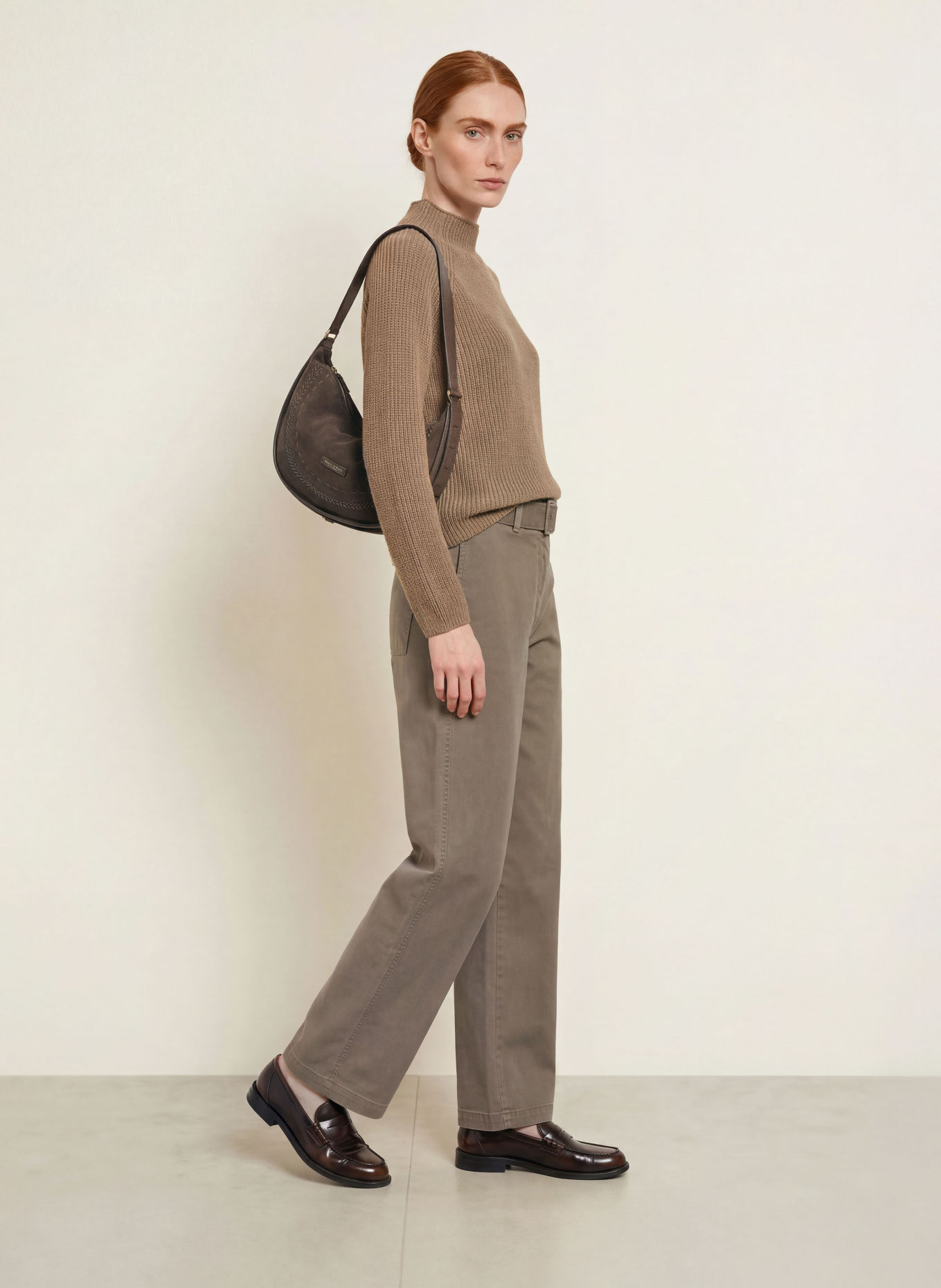 Marc O'Polo Sweater: LIGHT BROWN