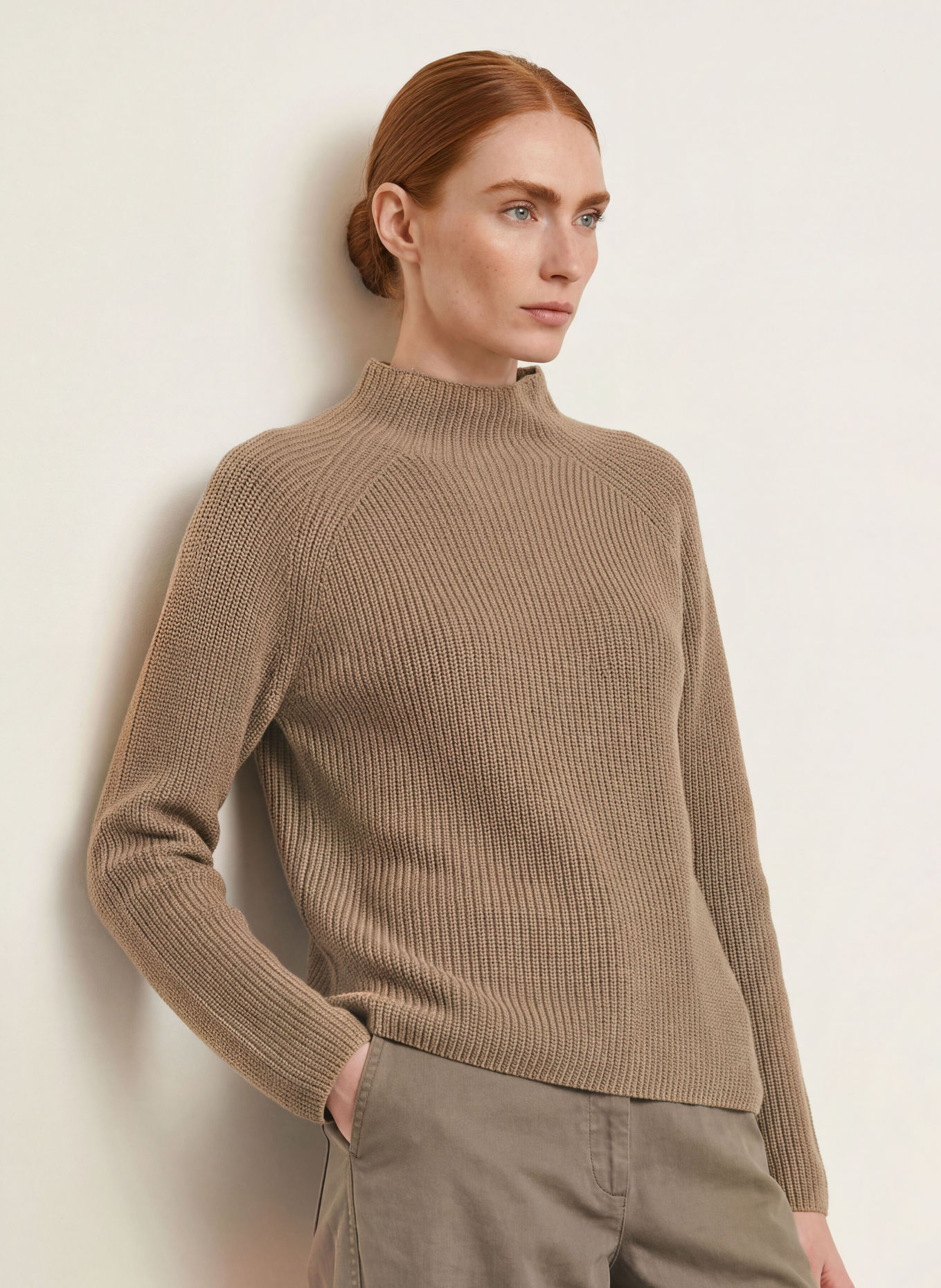 Marc O'Polo Sweater: LIGHT BROWN