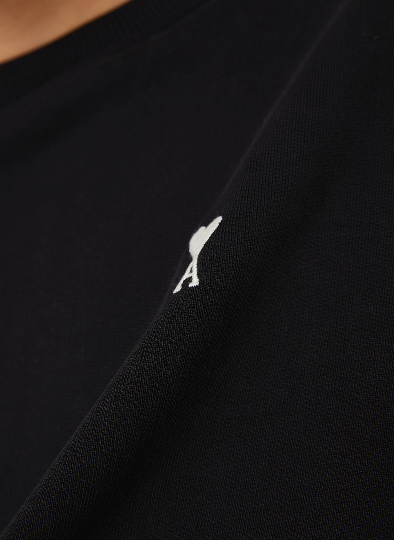 AMI PARIS Sweatshirt MOLLETON: SCHWARZ / WEISS
