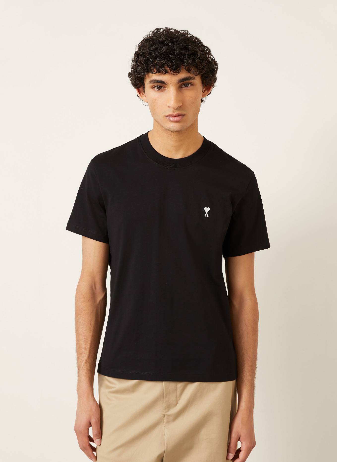 AMI PARIS T-shirt: ZWART