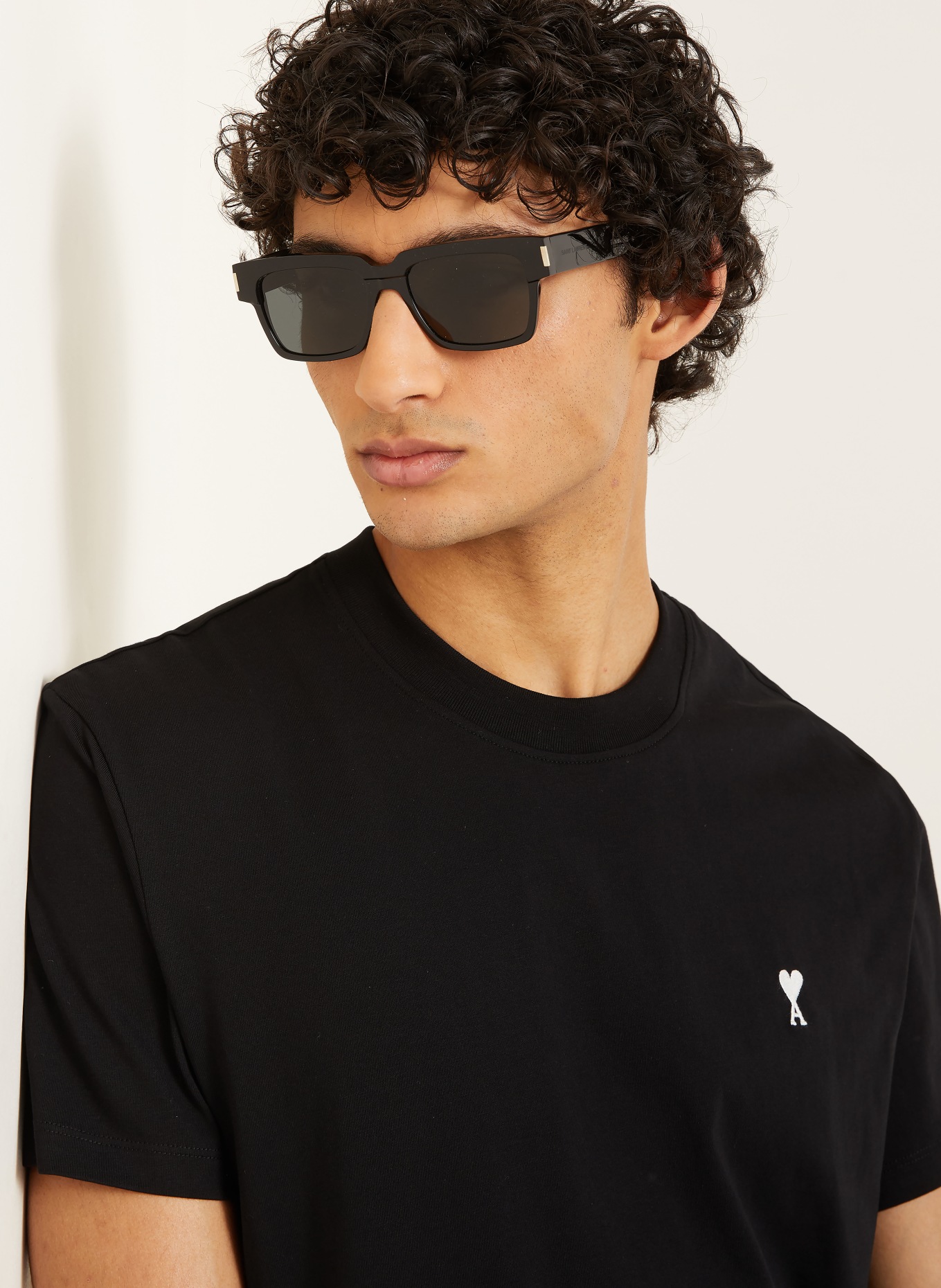 AMI PARIS T-shirt: ZWART