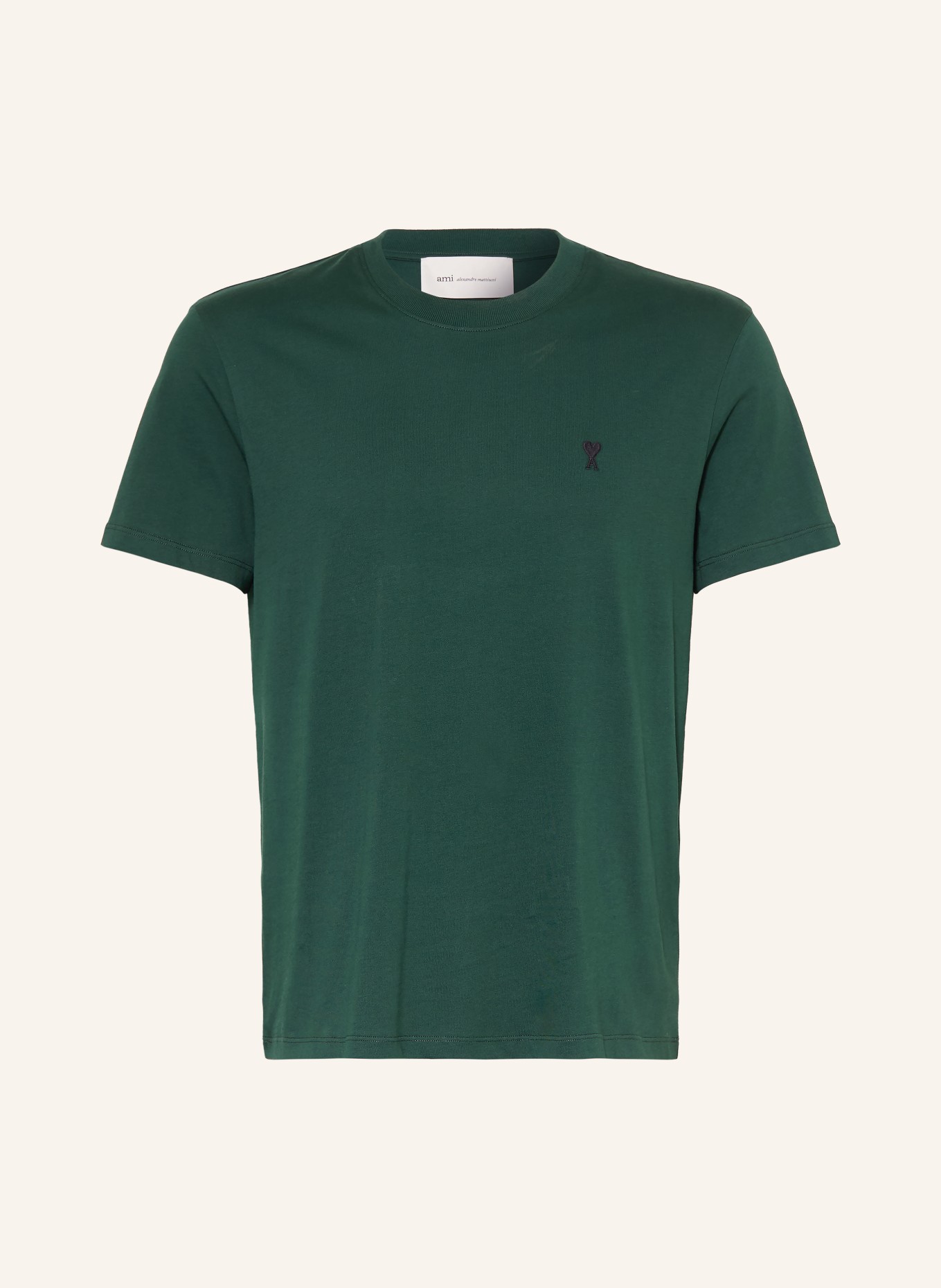 AMI PARIS T-shirt: DONKERGROEN