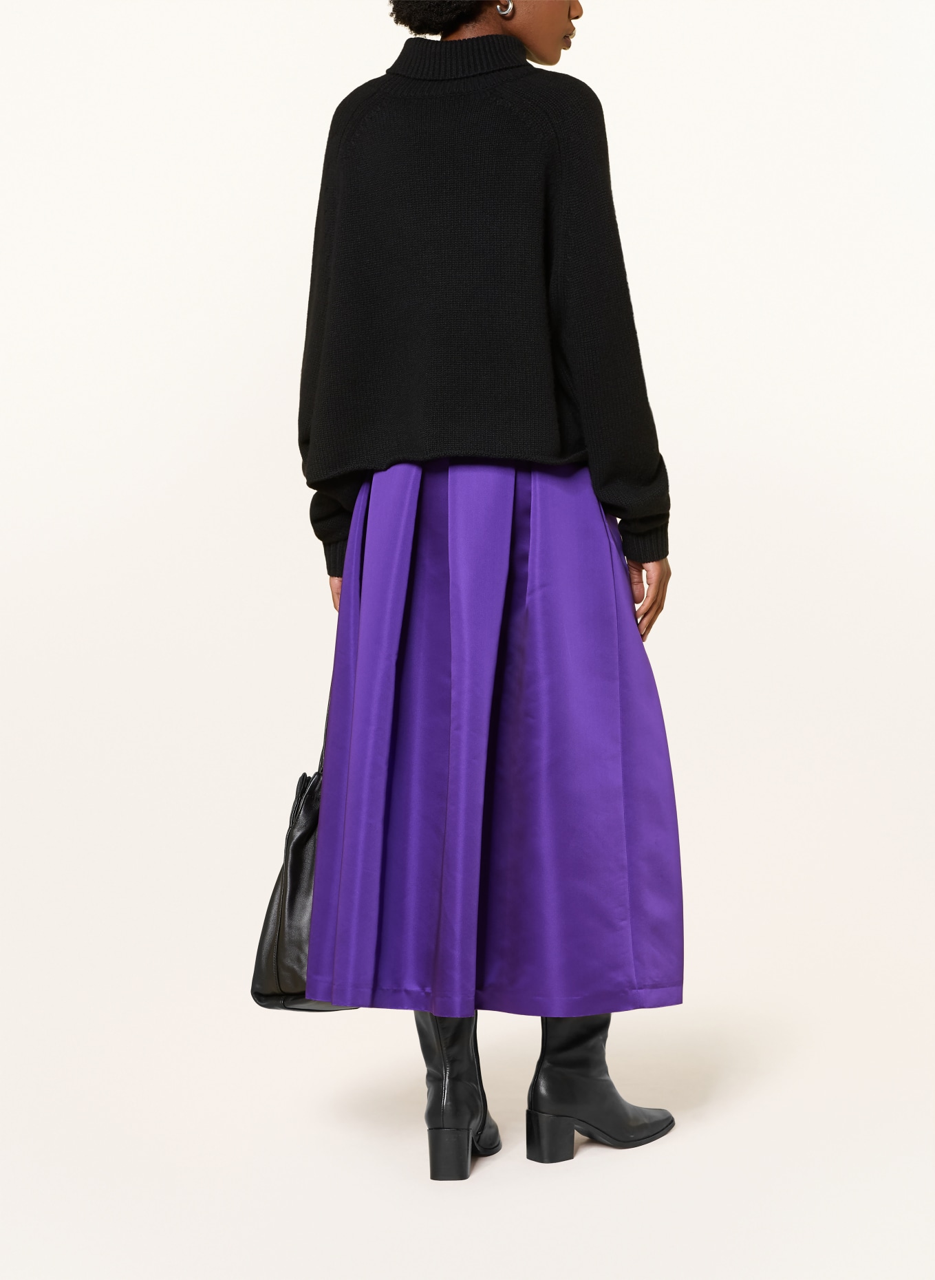 LUNATICA MILANO Pleated skirt: PURPLE