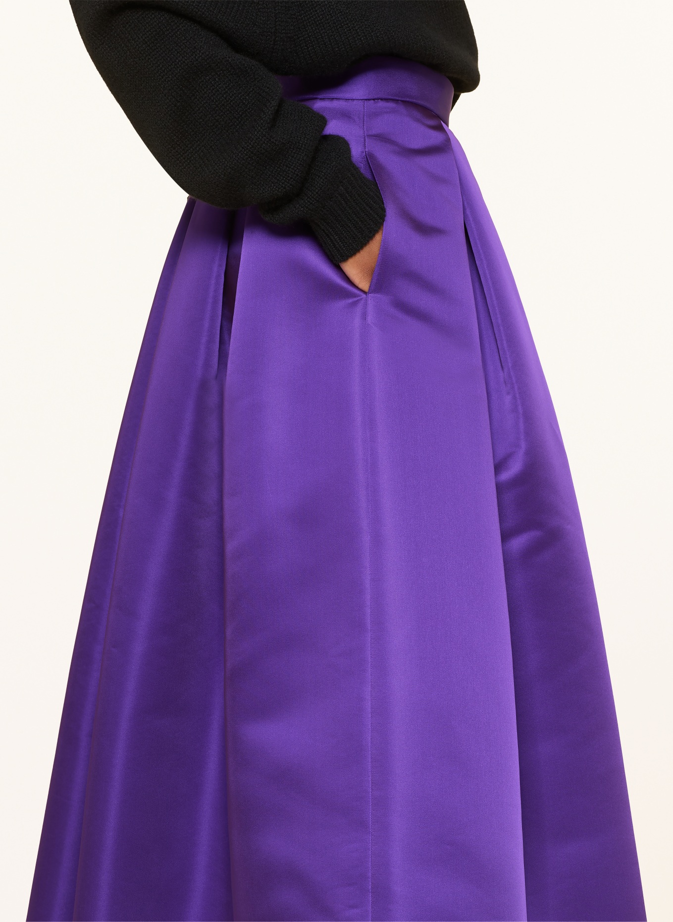 LUNATICA MILANO Pleated skirt: PURPLE