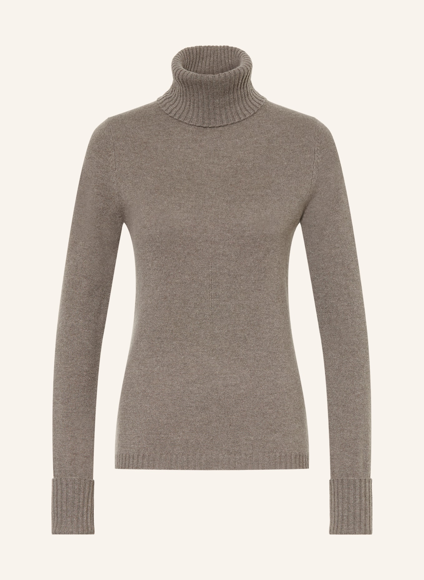 FTC CASHMERE Pull à col roulé en cachemire: TAUPE