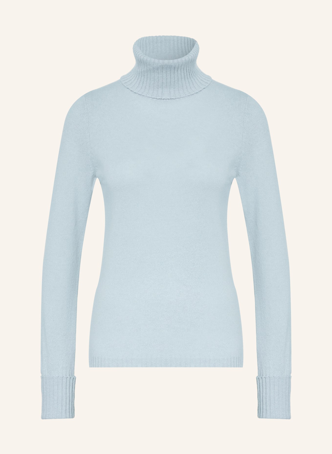 FTC CASHMERE Pull à col roulé en cachemire: BLEU CLAIR