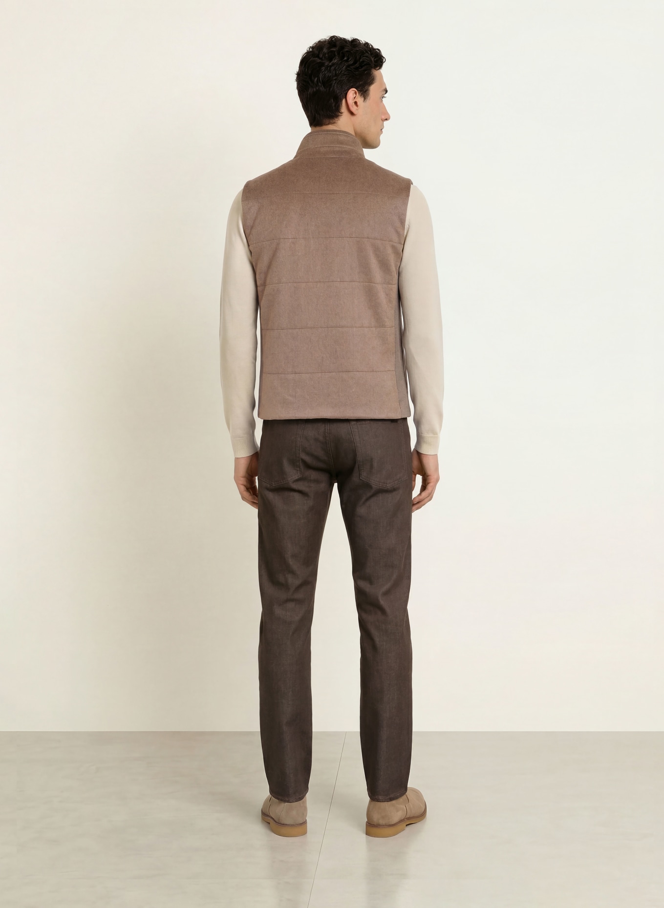 MAURIZIO BALDASSARI Kasjmier vest ICON: BEIGE