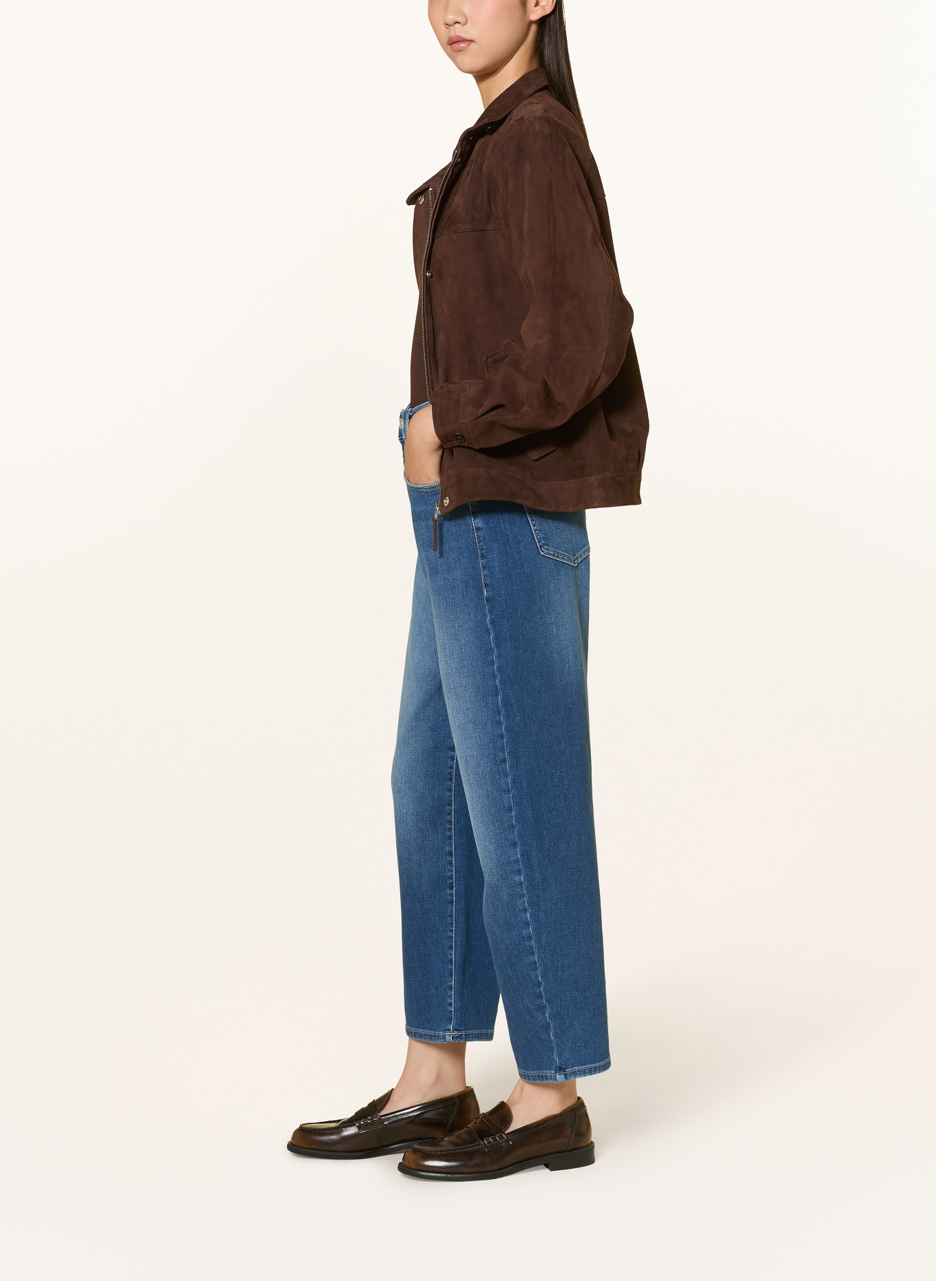 MAC Barrel jeans DANNI: D570 midblue used washed