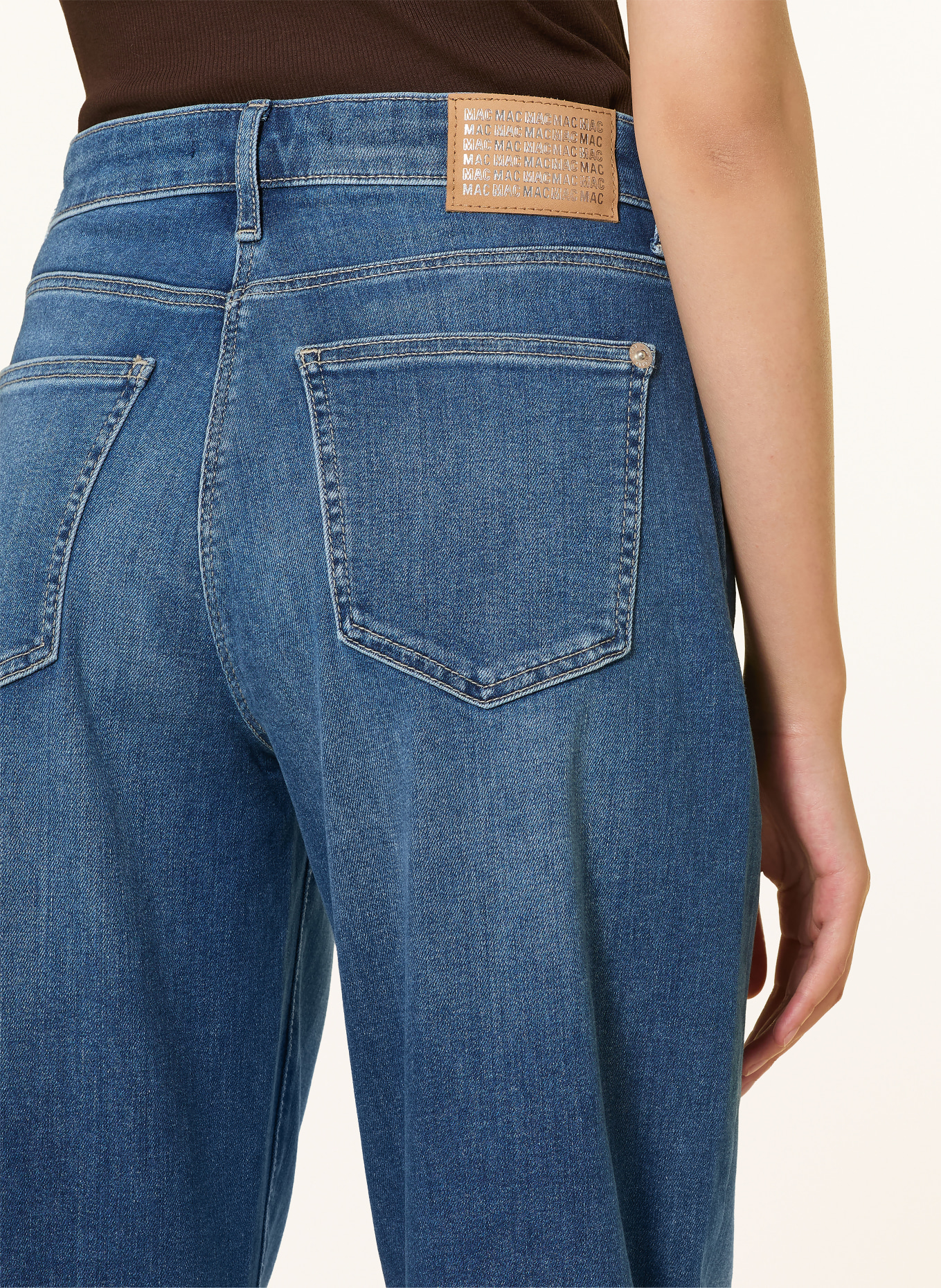 MAC Barrel jeans DANNI: D570 midblue used washed