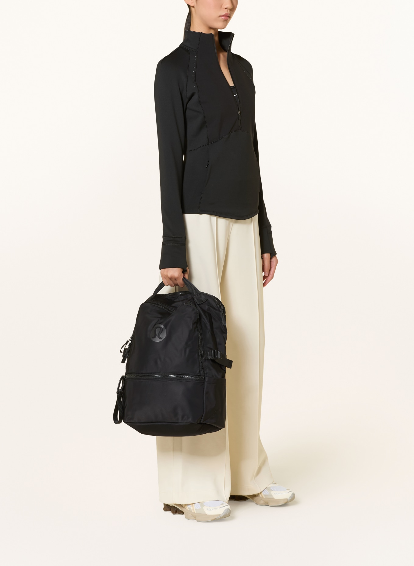 lululemon NEW CREW 22 l backpack with laptop compartment: BLACK