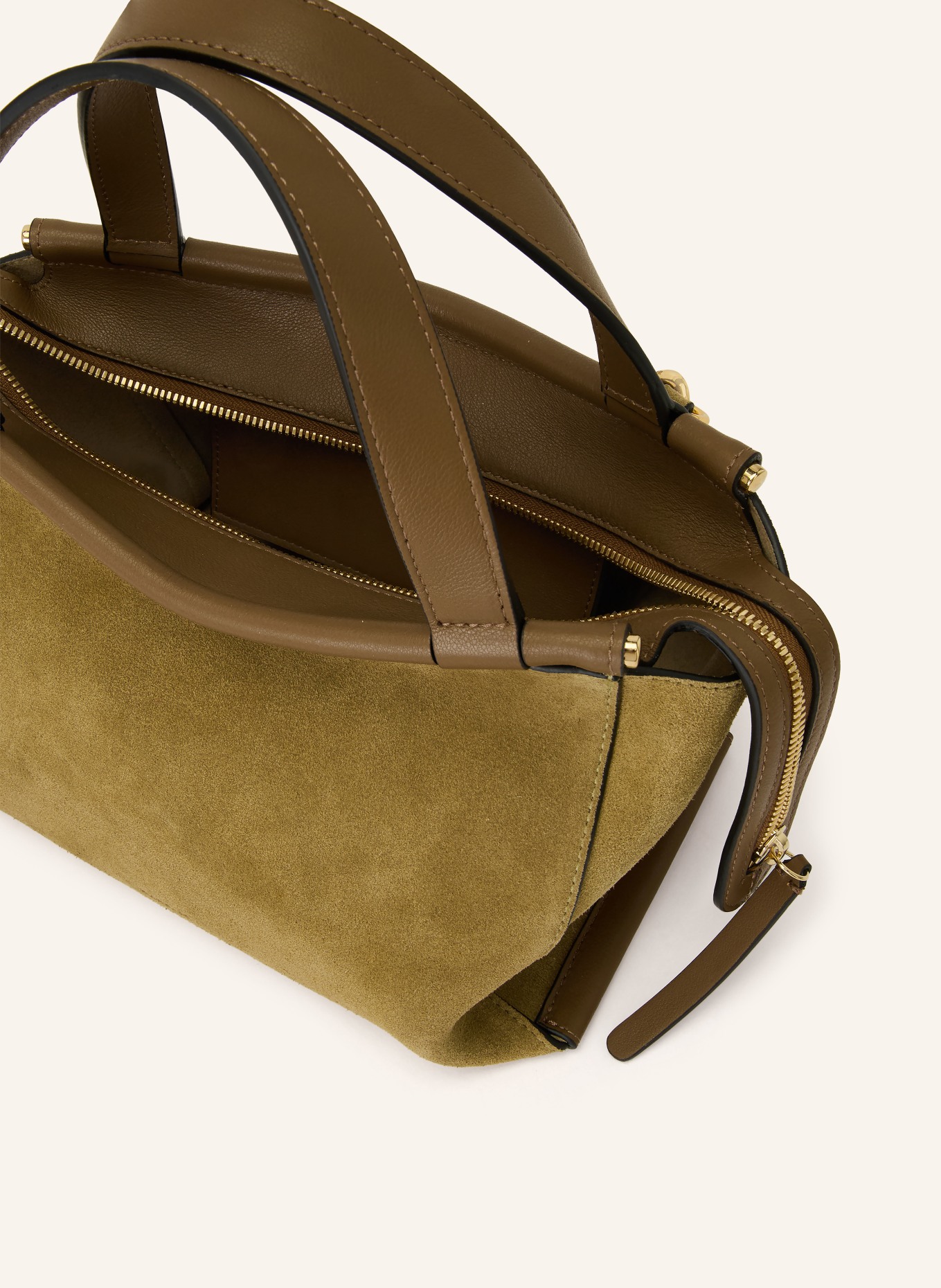 WANDLER Umhängetasche IDA: KHAKI / GOLD / BRAUN