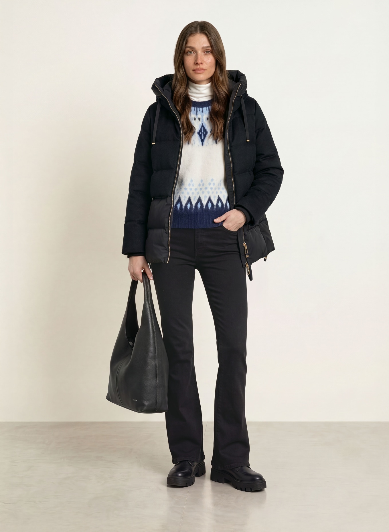 DUNO Daunenjacke KEIKO: SCHWARZ