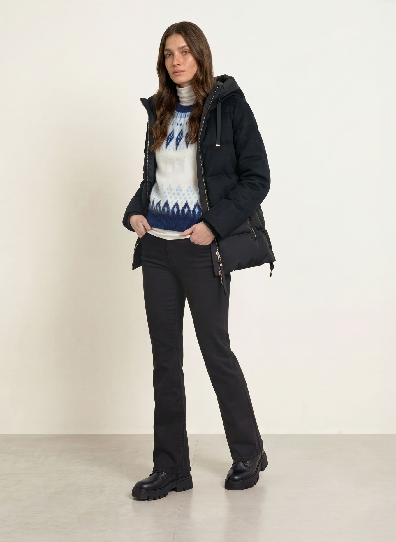 DUNO Daunenjacke KEIKO: SCHWARZ