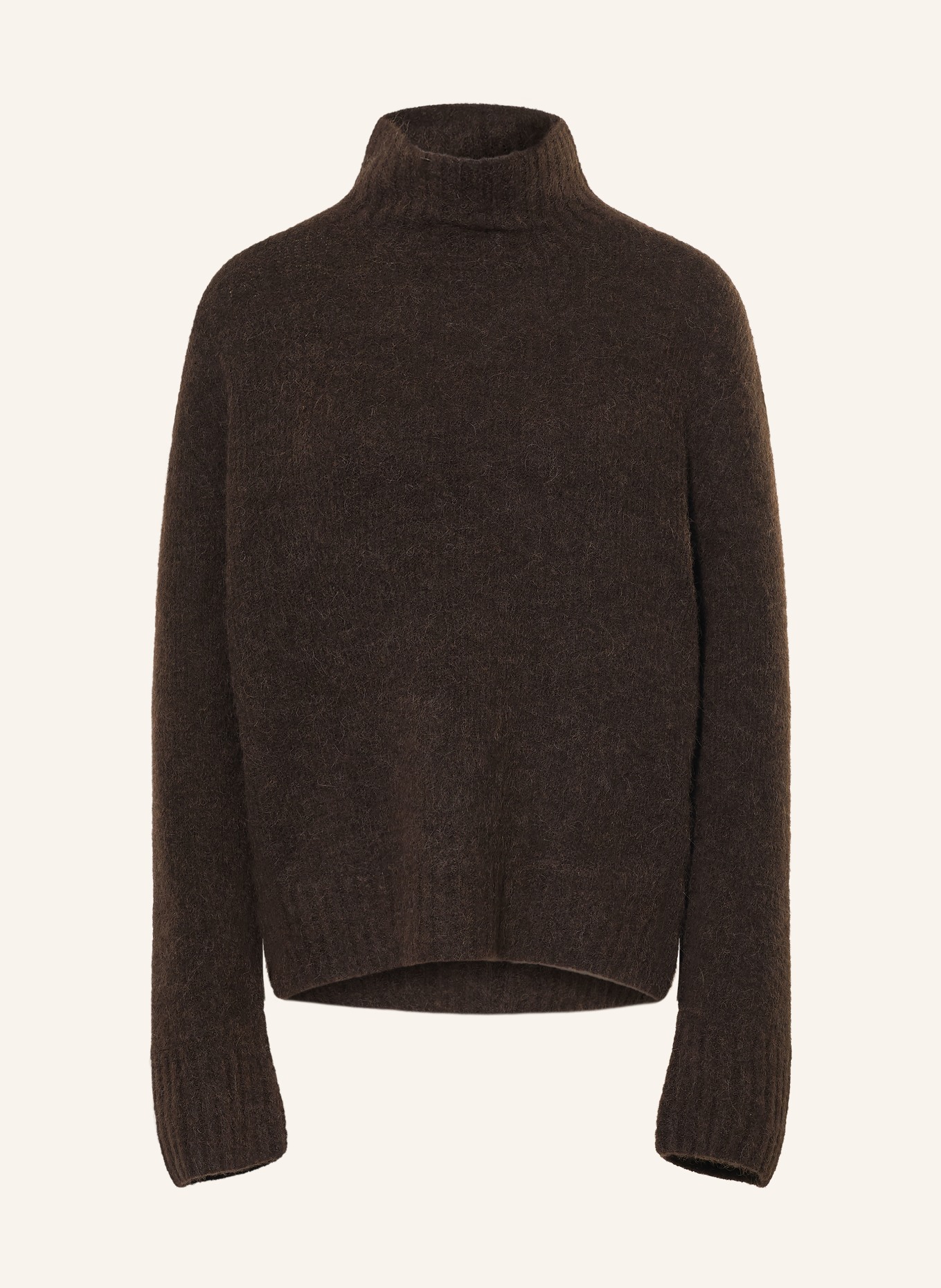 MOS MOSH MMERIM THORA sweater with alpaca: DARK GRAY