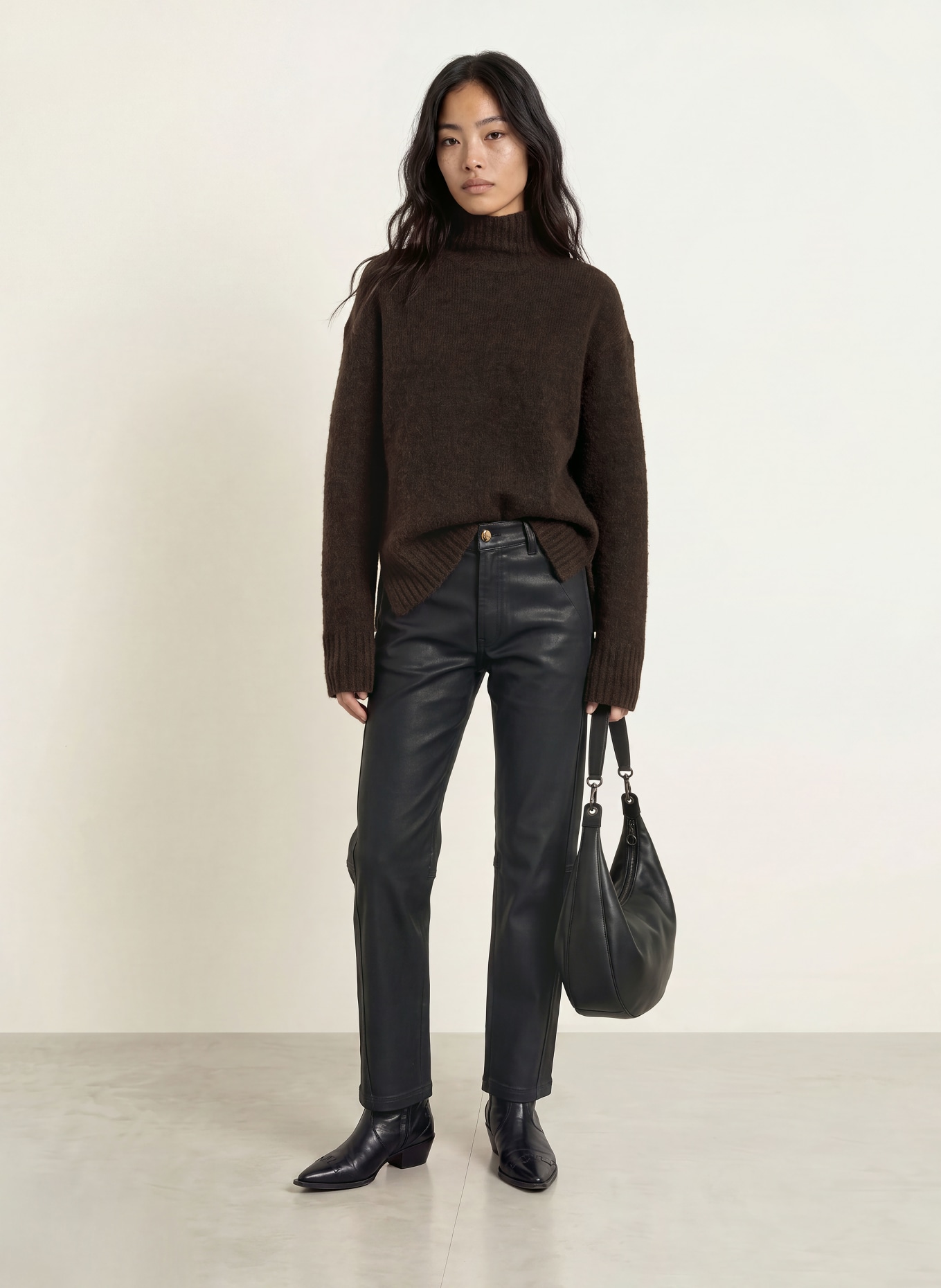 MOS MOSH MMERIM THORA sweater with alpaca: DARK GRAY