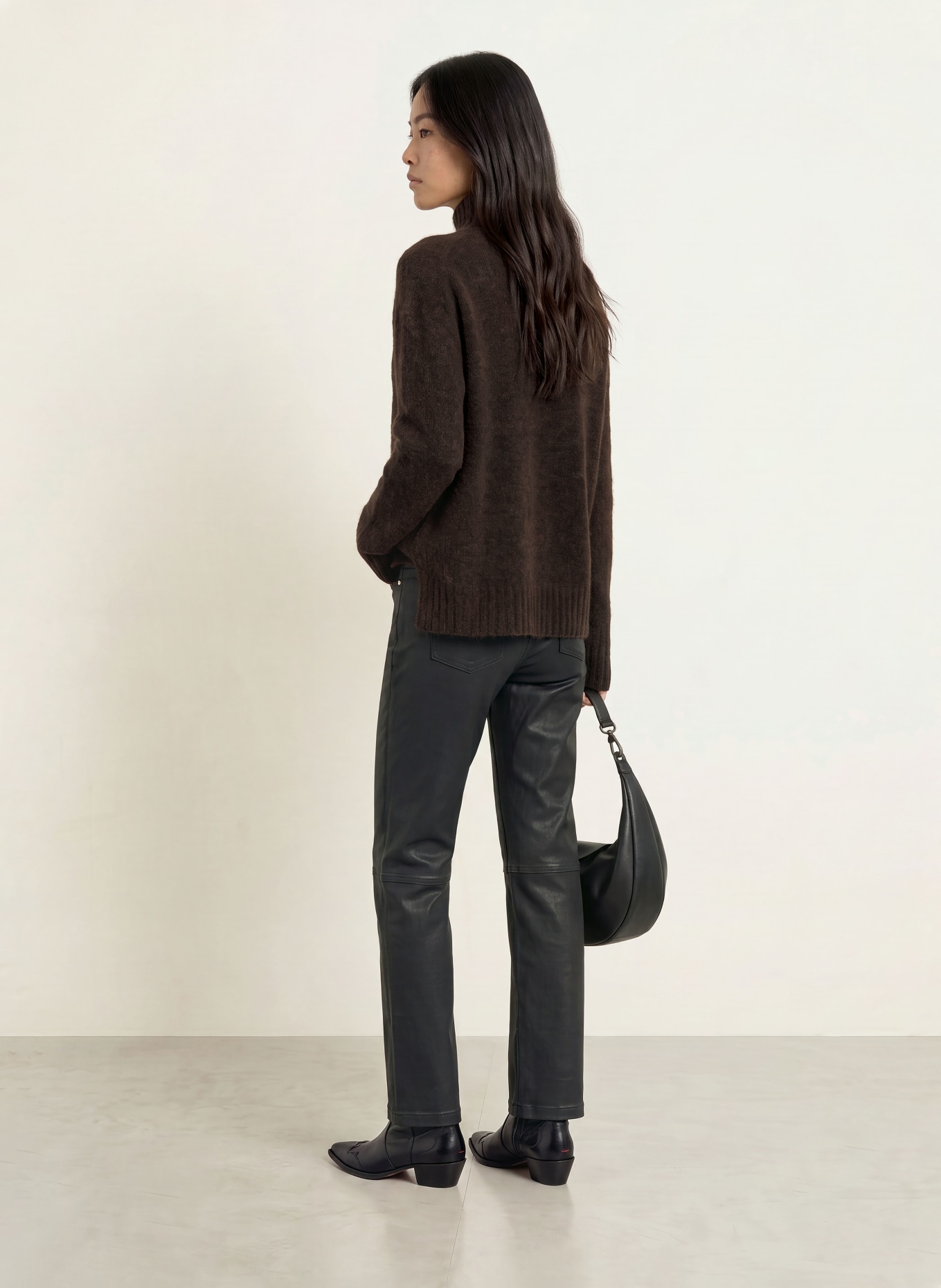 MOS MOSH MMERIM THORA sweater with alpaca: DARK GRAY