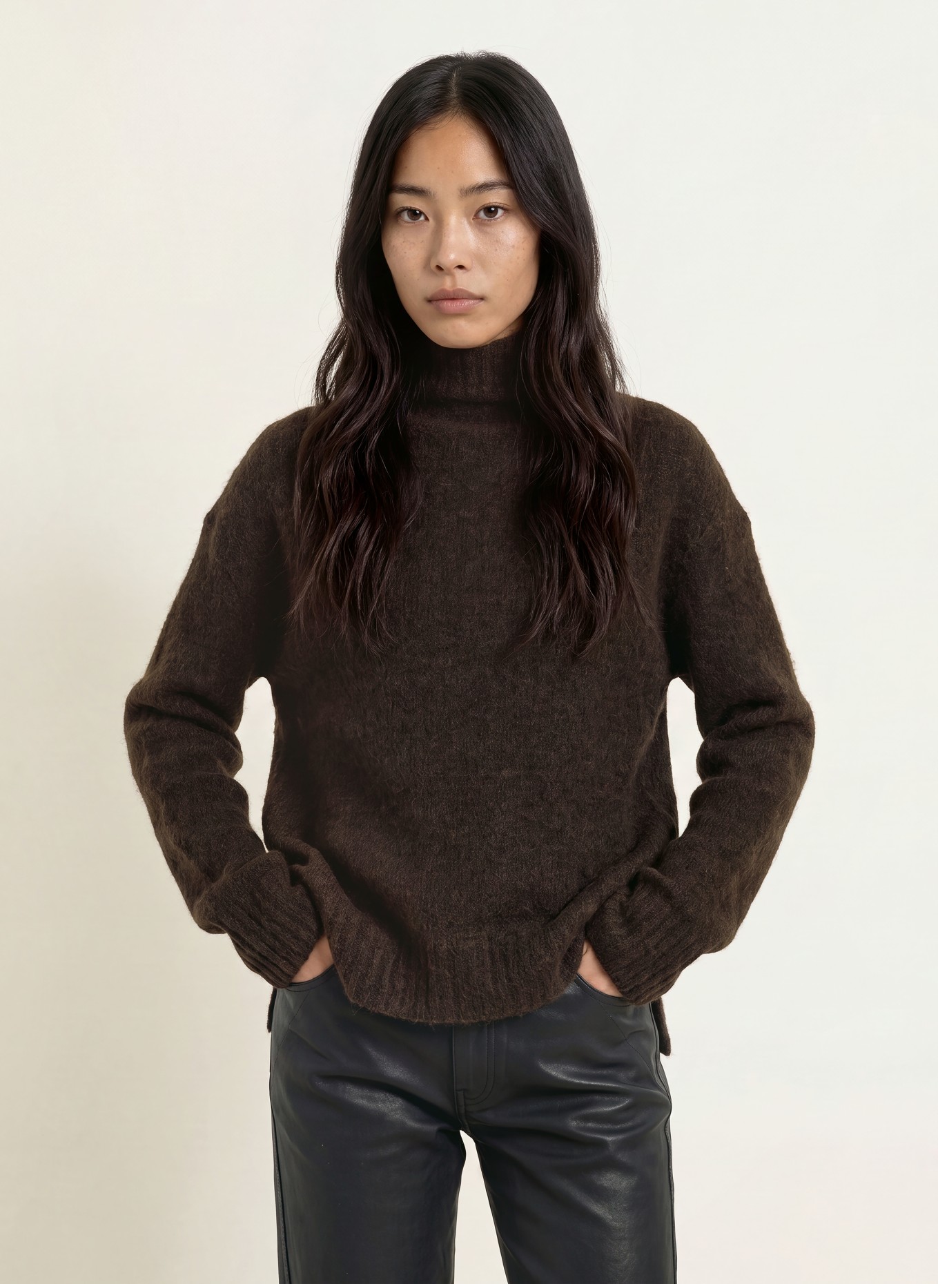 MOS MOSH MMERIM THORA sweater with alpaca: DARK GRAY