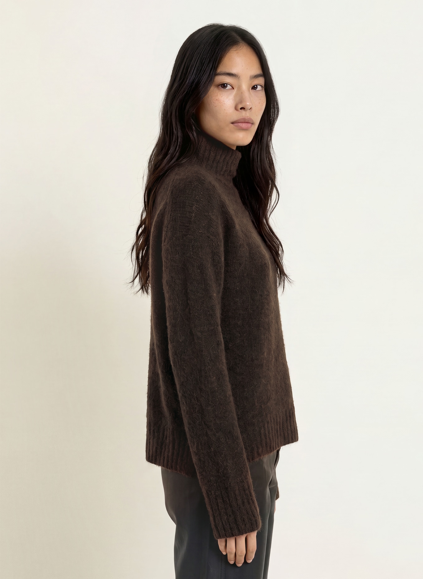 MOS MOSH MMERIM THORA sweater with alpaca: DARK GRAY