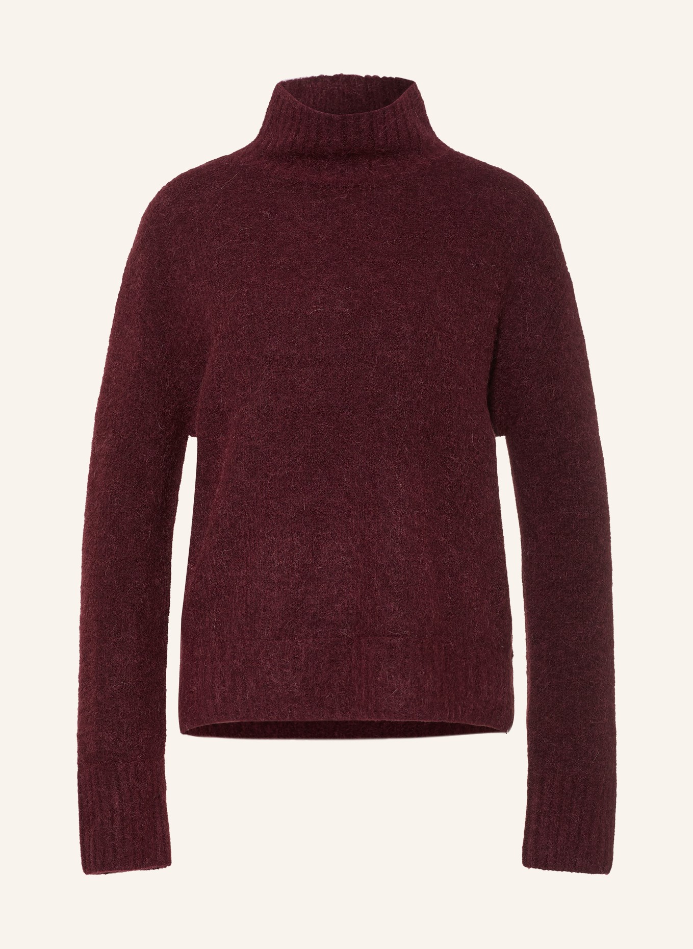 MOS MOSH MMERIM THORA sweater with alpaca: DARK RED