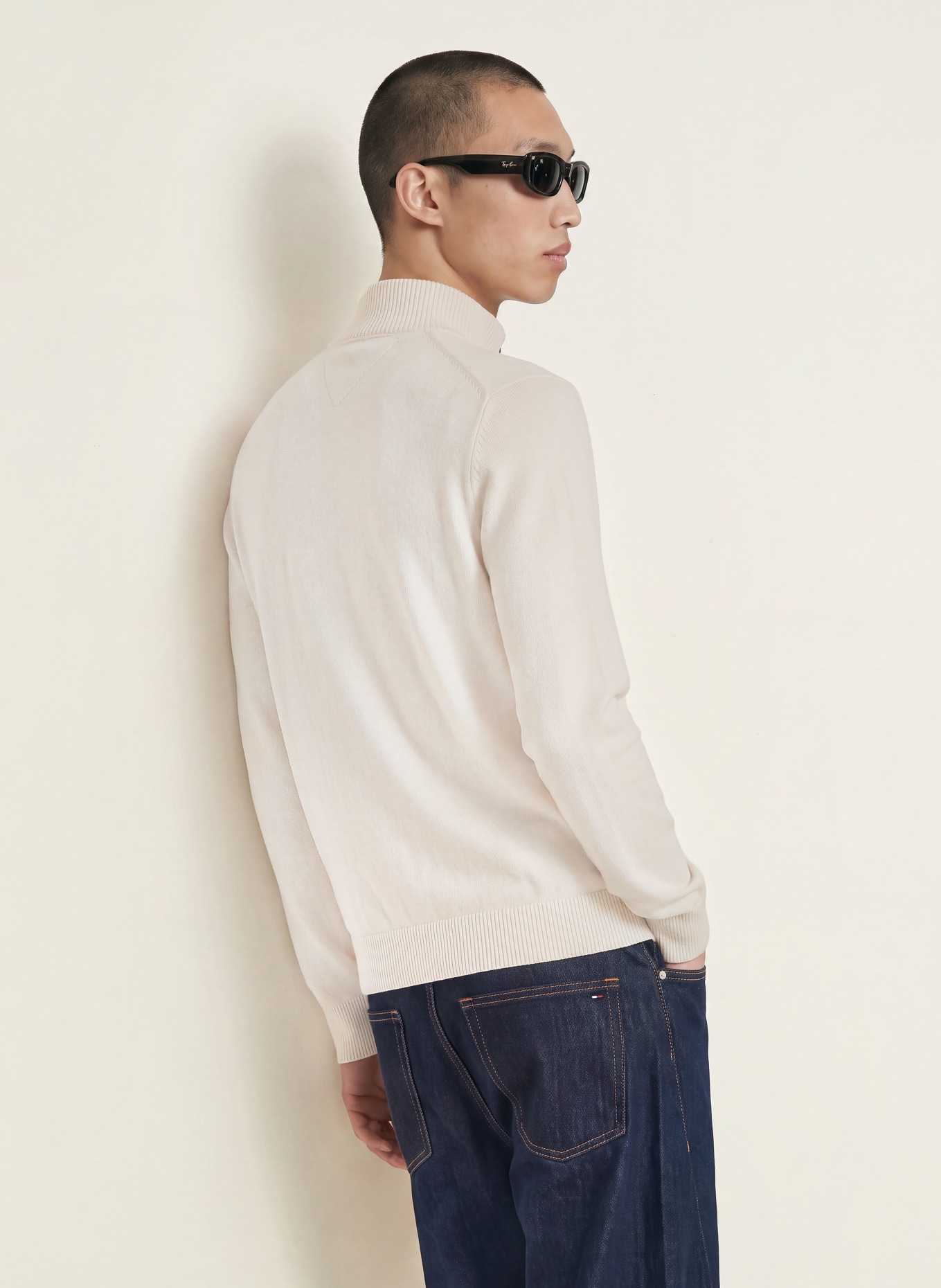 TOMMY JEANS Troyer: WEISS