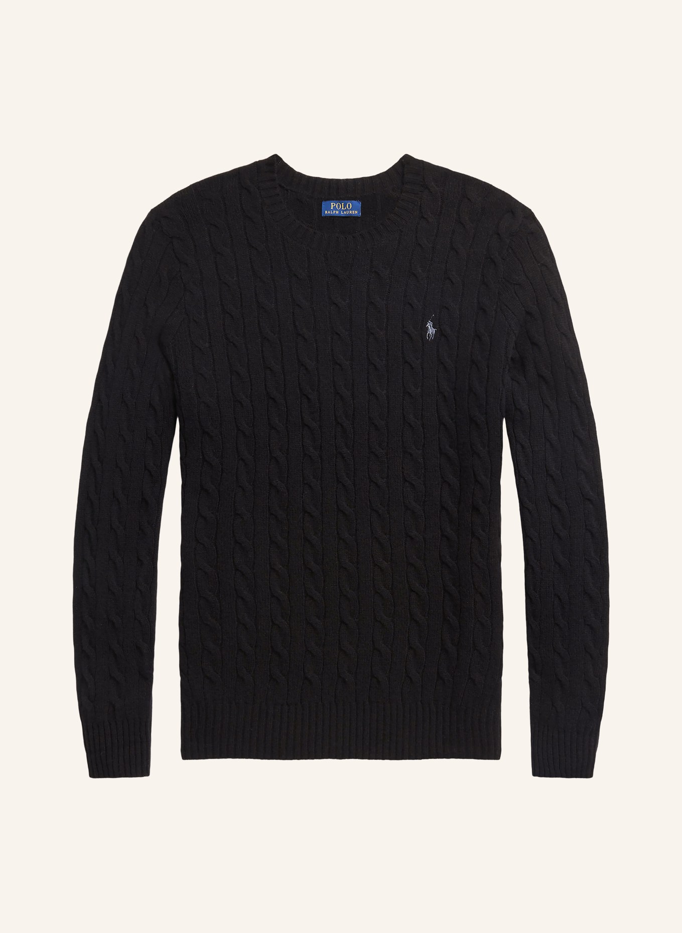 POLO RALPH LAUREN Big & Tall Pullover: SCHWARZ / GRAU