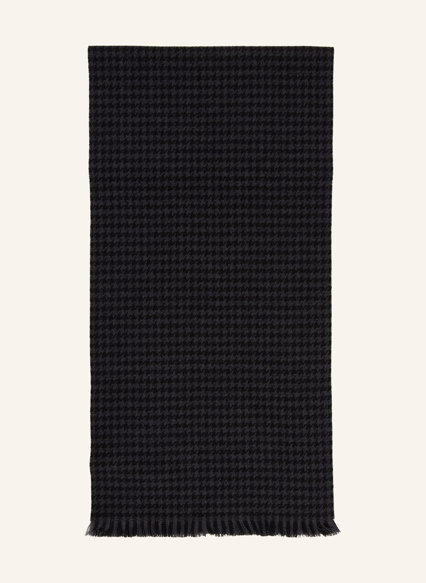 TOM FORD Écharpe en cachemire: NOIR / GRIS FONCÉ