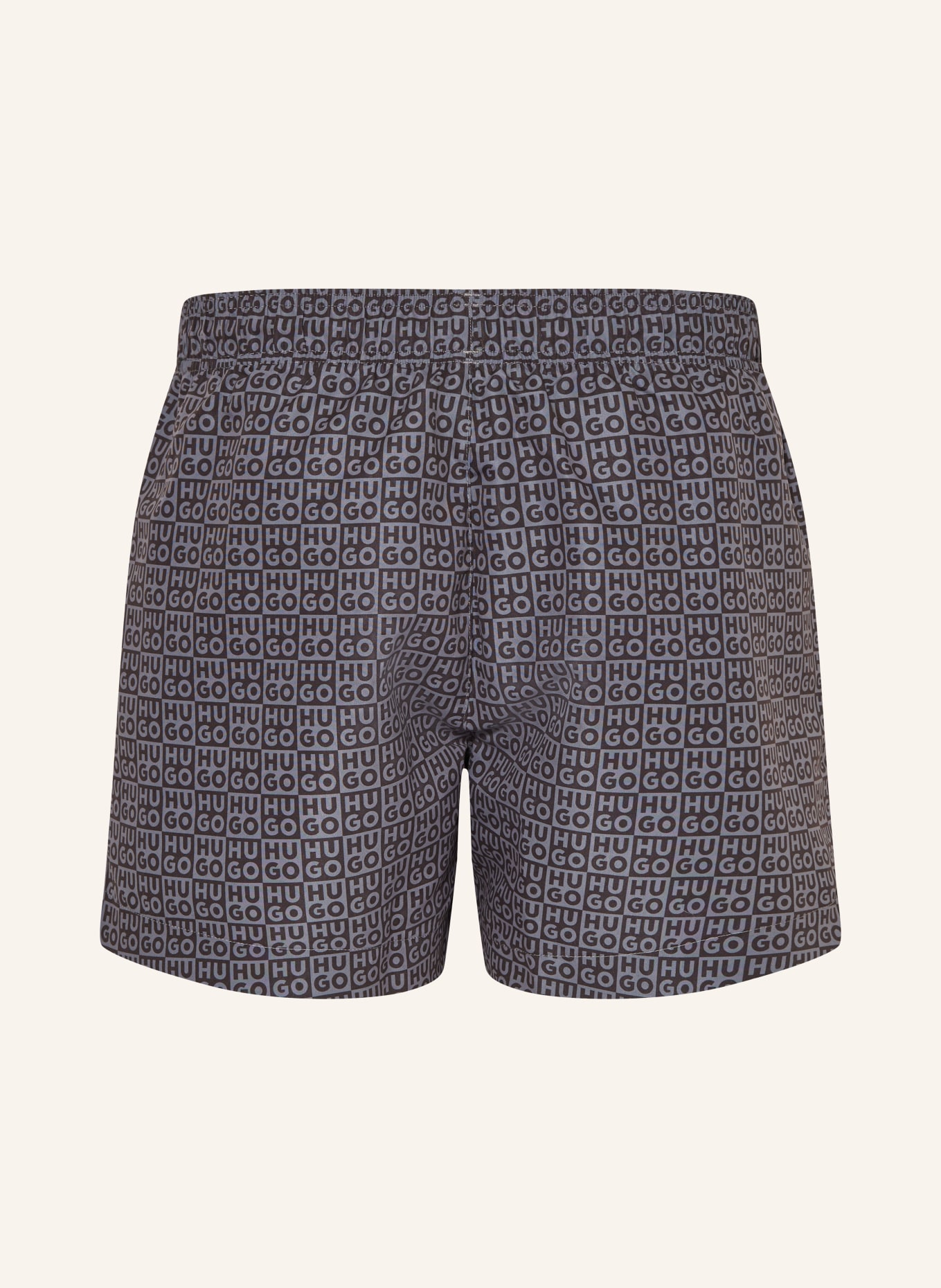 HUGO AARON swim shorts: BLACK / GRAY