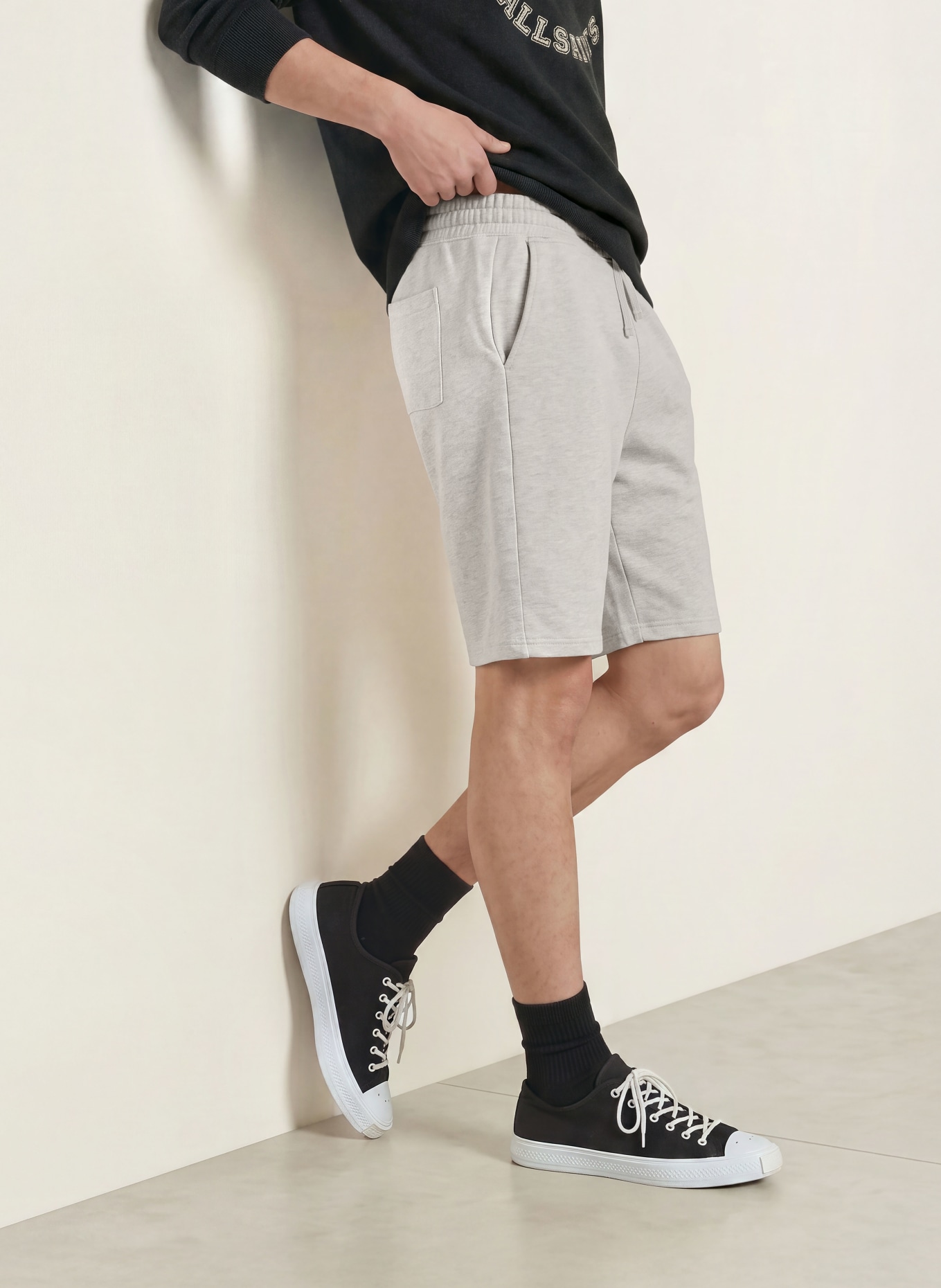 ALLSAINTS Sweatshorts UNDRGRND: HELLGRAU
