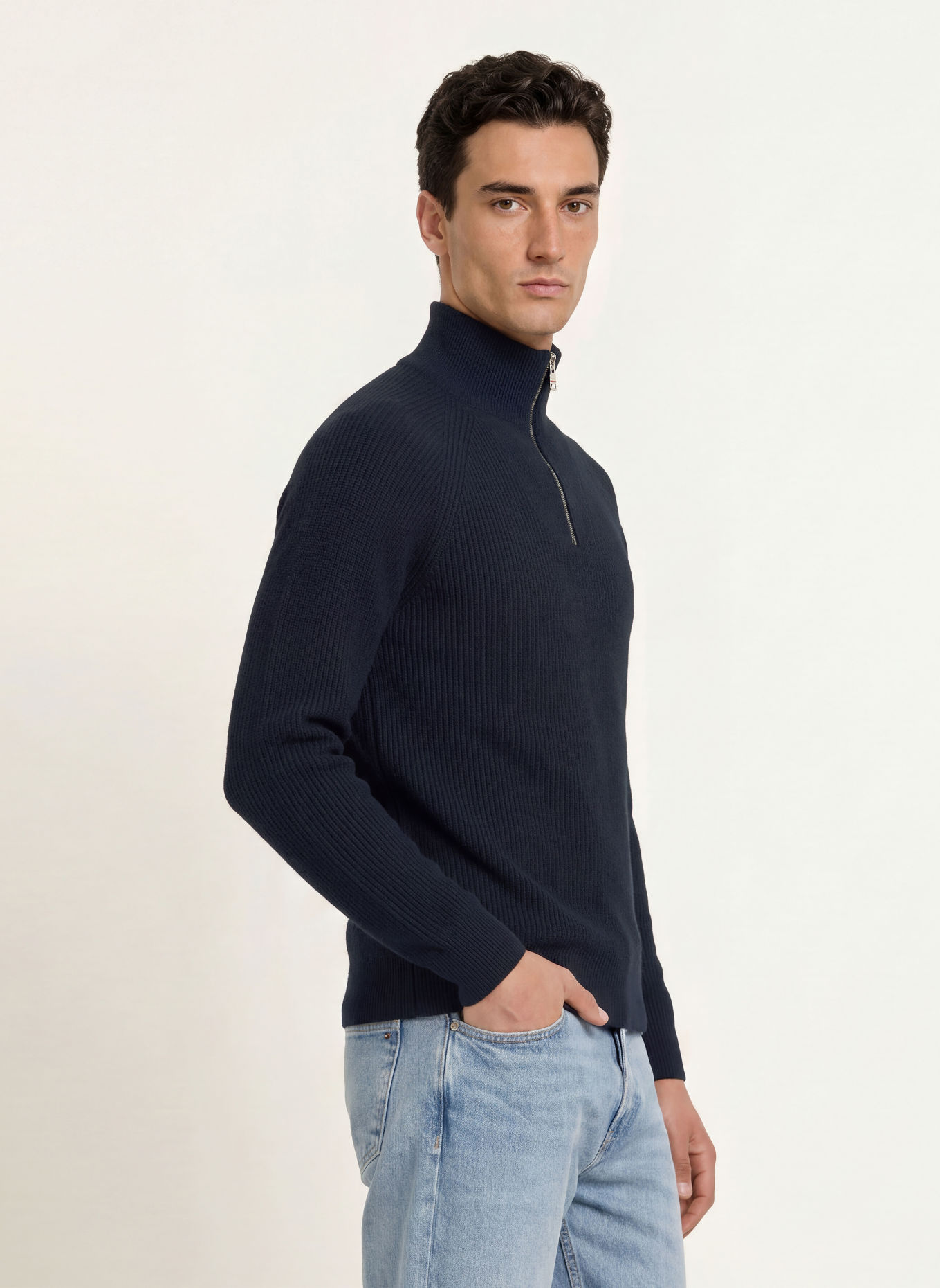 TOMMY HILFIGER Troyer: DARK BLUE