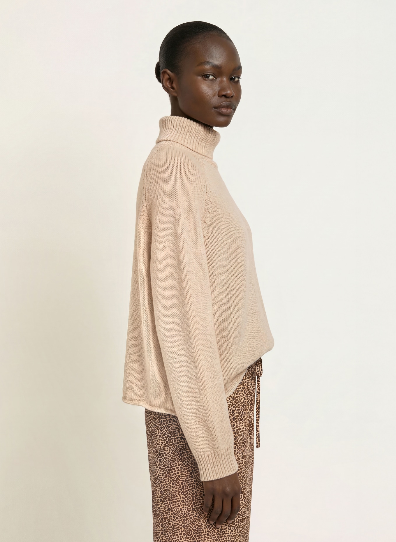 Juvia Rollkragenpullover RIKE: BEIGE