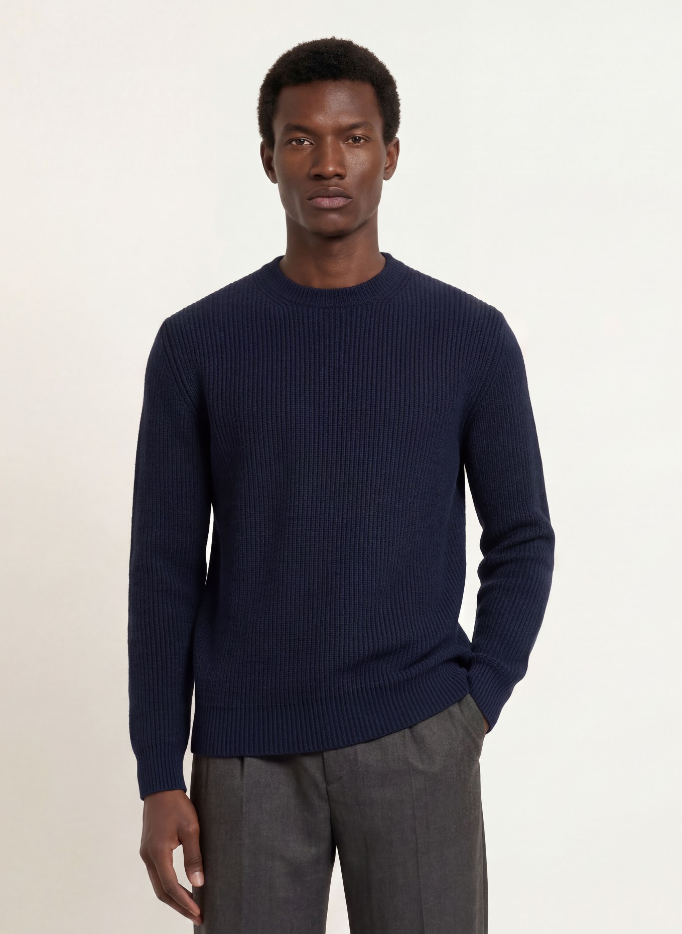 DANIELE FIESOLI Pull en cachemire: BLEU FONCÉ