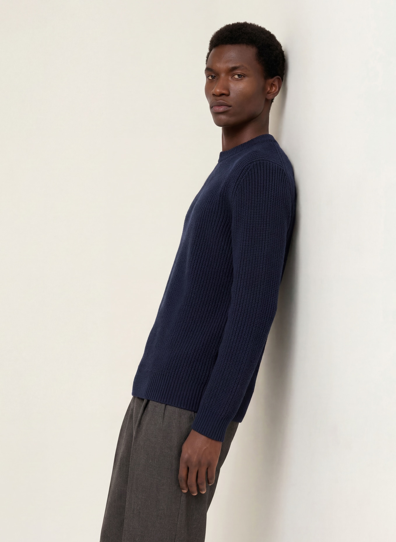 DANIELE FIESOLI Pull en cachemire: BLEU FONCÉ