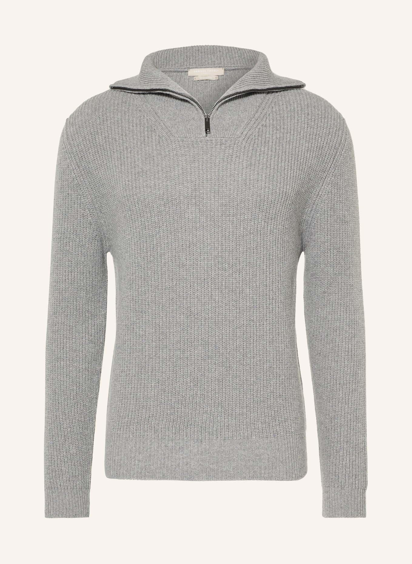 DANIELE FIESOLI Cashmere-Troyer: GRAU