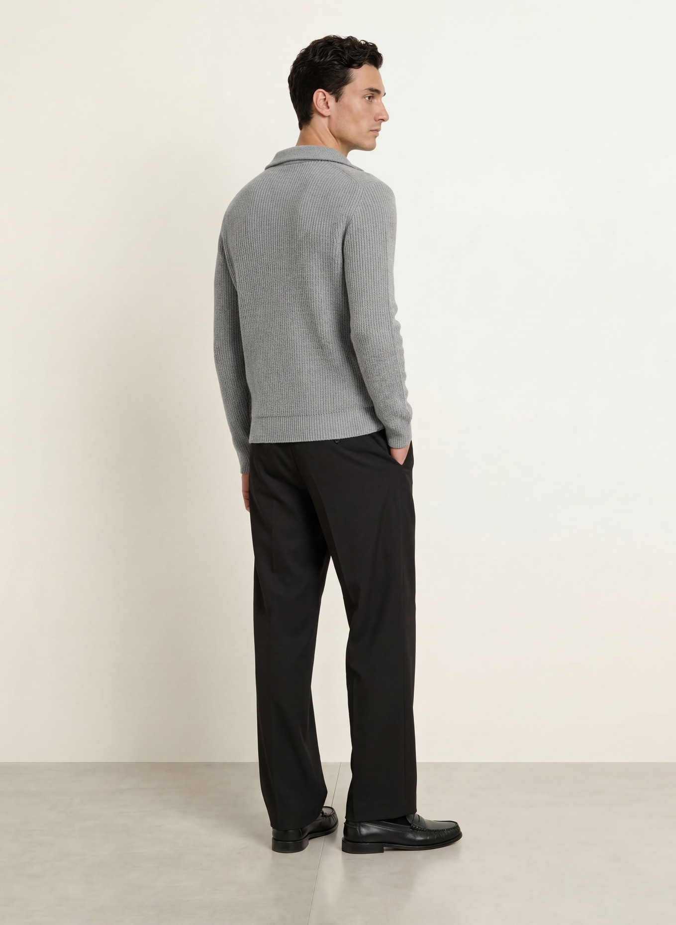 DANIELE FIESOLI Cashmere-Troyer: GRAU