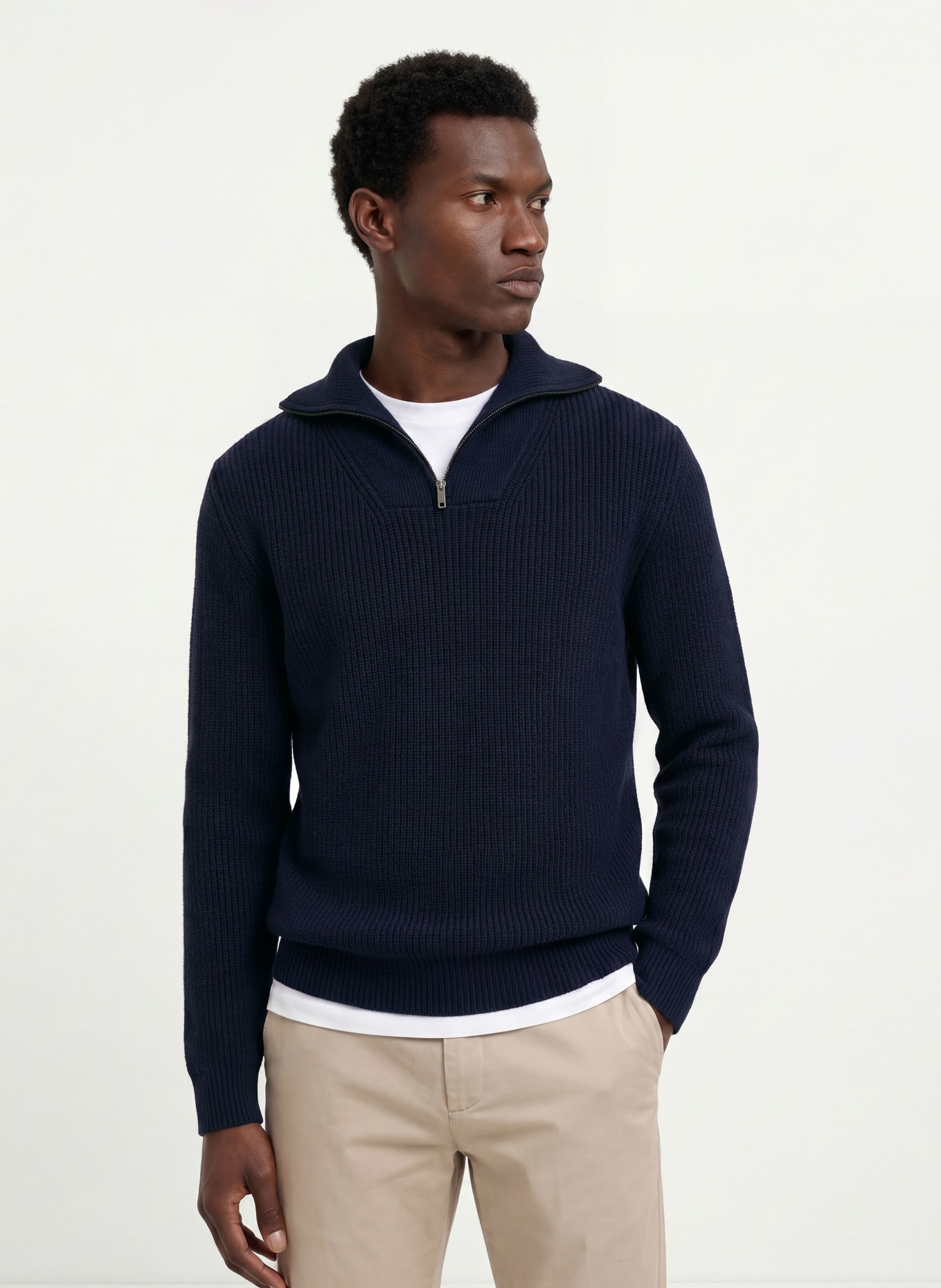 DANIELE FIESOLI Pull en cachemire: BLEU FONCÉ