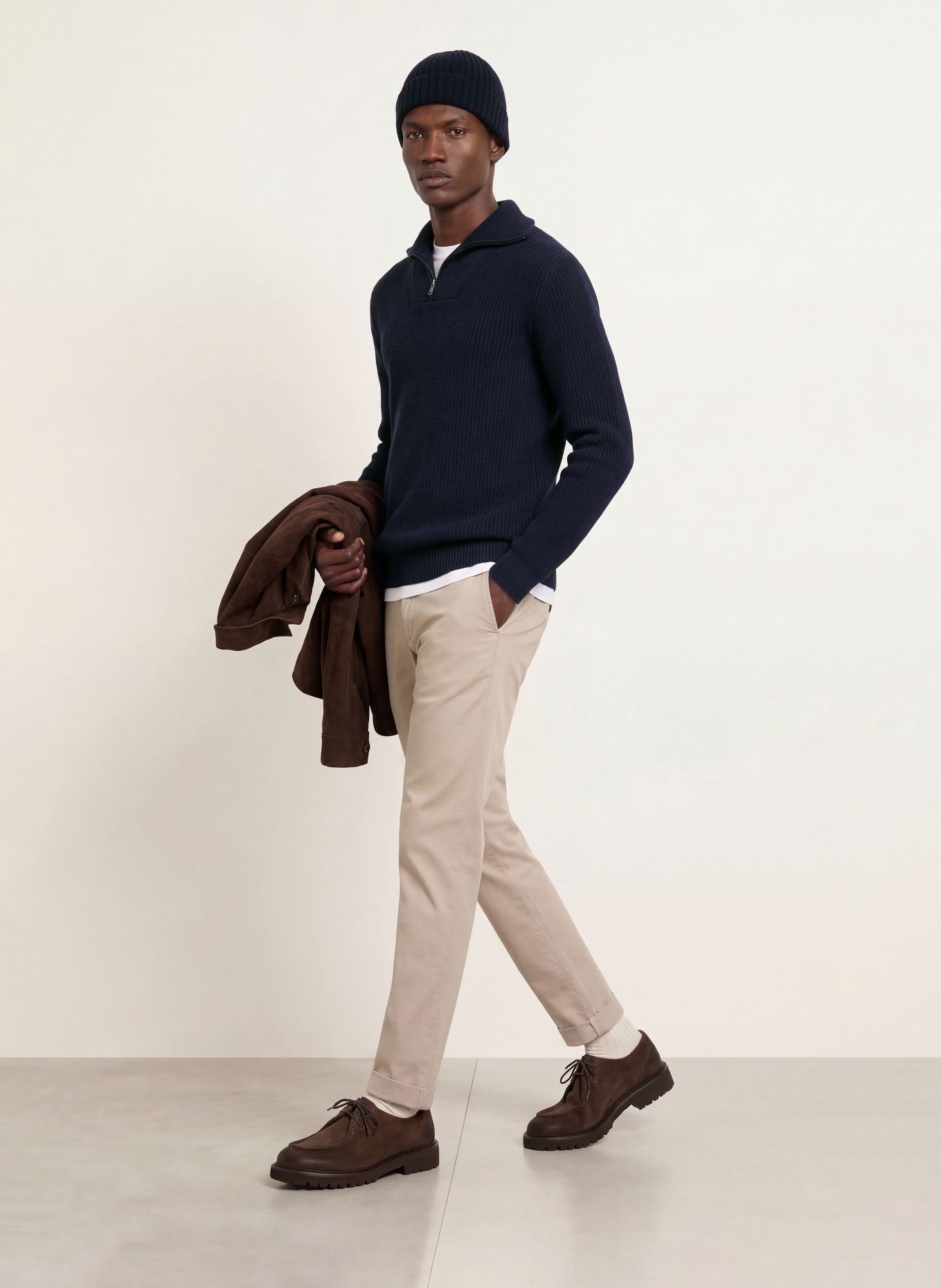 DANIELE FIESOLI Pull en cachemire: BLEU FONCÉ