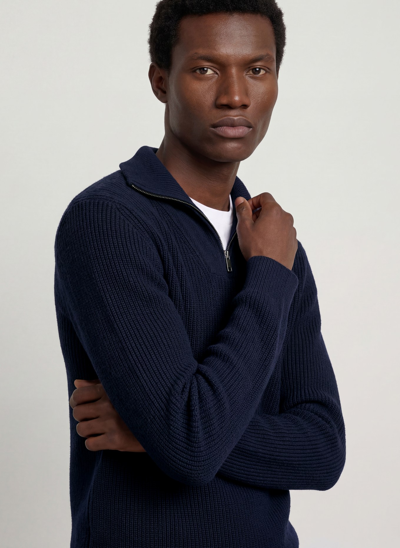 DANIELE FIESOLI Pull en cachemire: BLEU FONCÉ