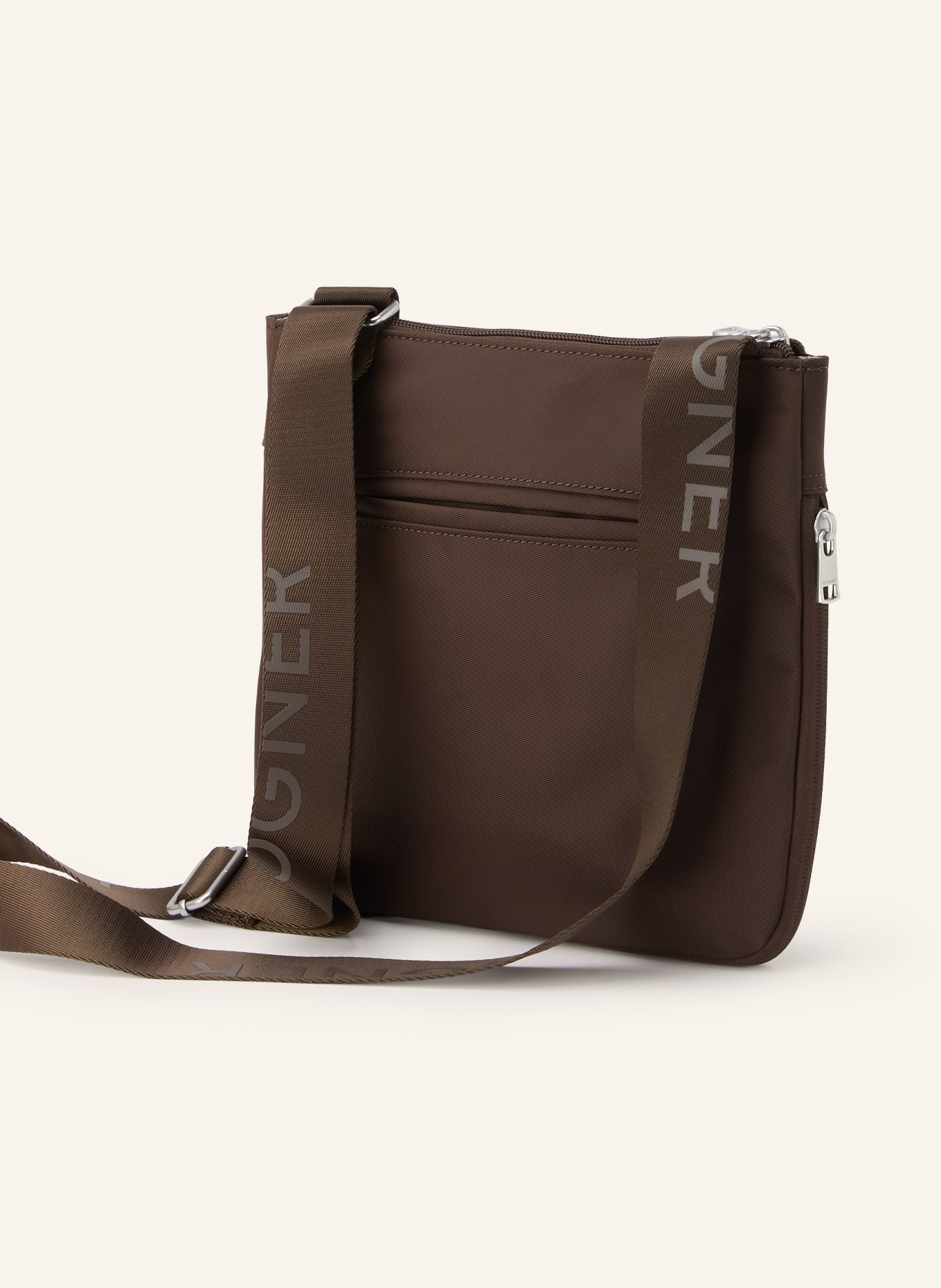 BOGNER shoulder bag: BROWN / SILVER