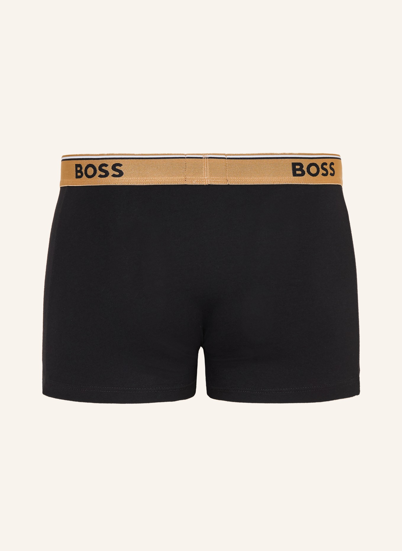 BOSS 3-pack boxershorts POWER: ZWART / CAMEL / WIT