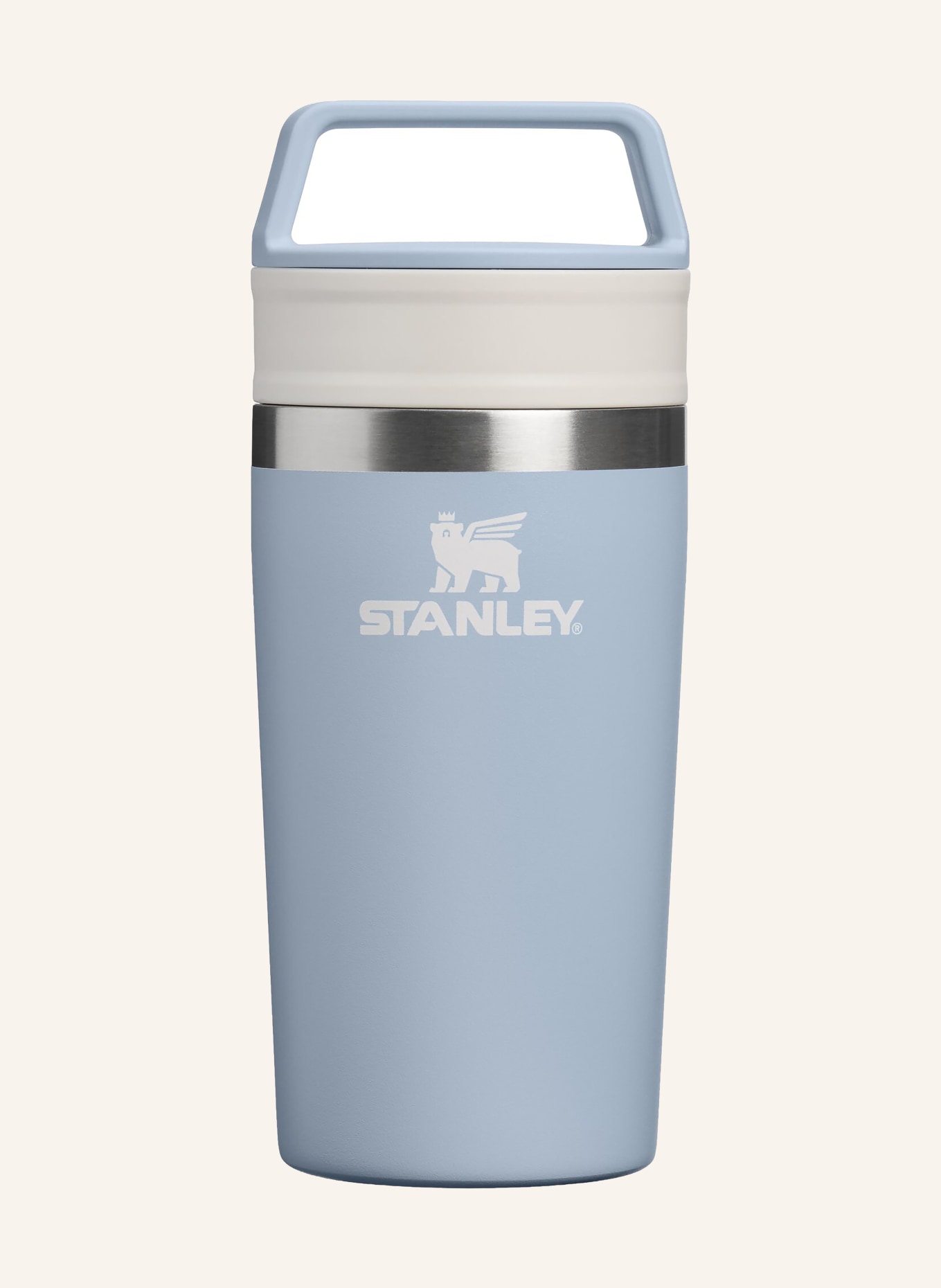 STANLEY Termohrnek THE CAFÉ-TO-GO TRAVEL MUG: TMAVĚ MODRÁ / STŘÍBRNÁ