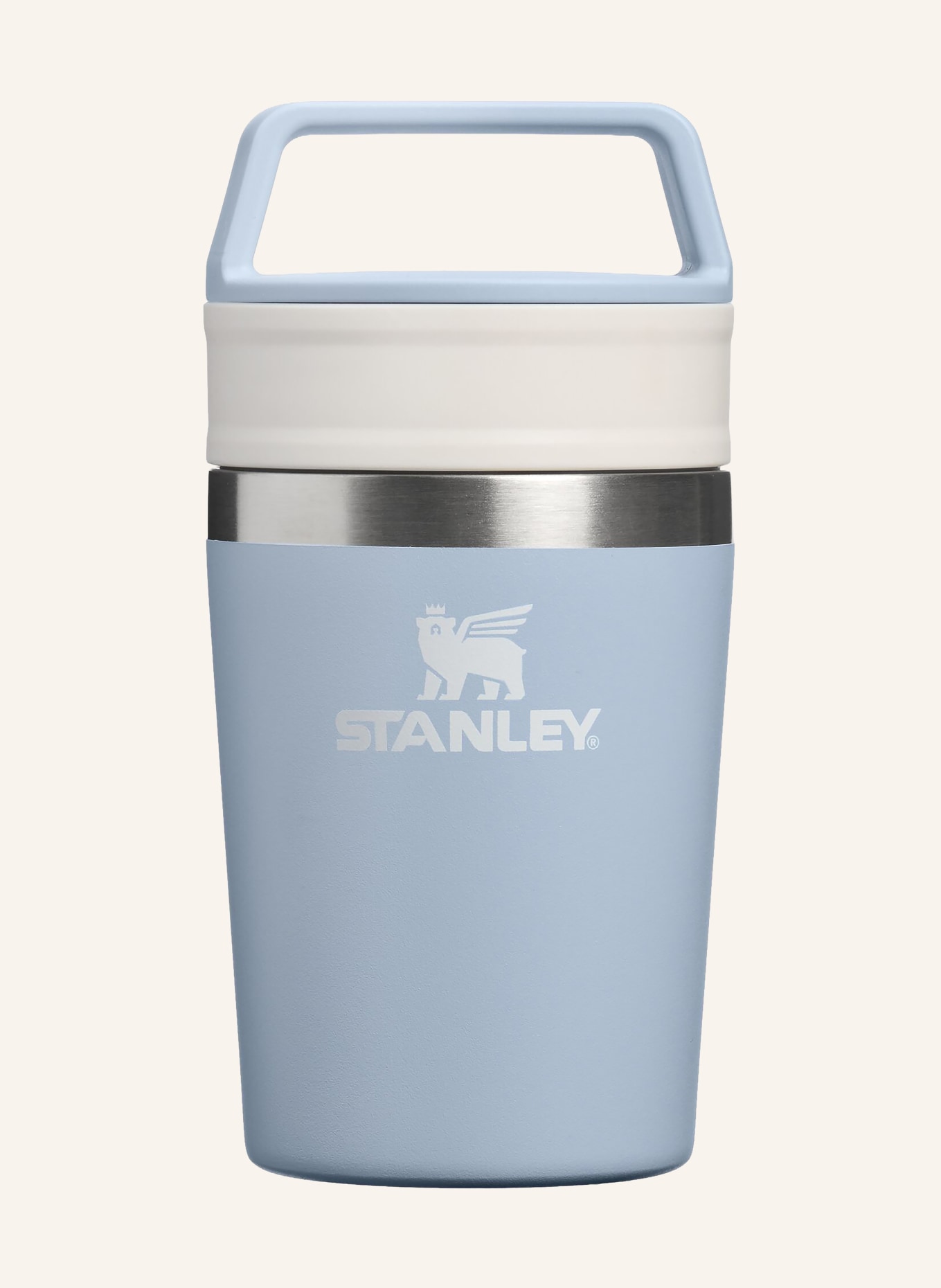 STANLEY Termohrnek THE CAFÉ-TO-GO TRAVEL MUG: TMAVĚ MODRÁ / STŘÍBRNÁ