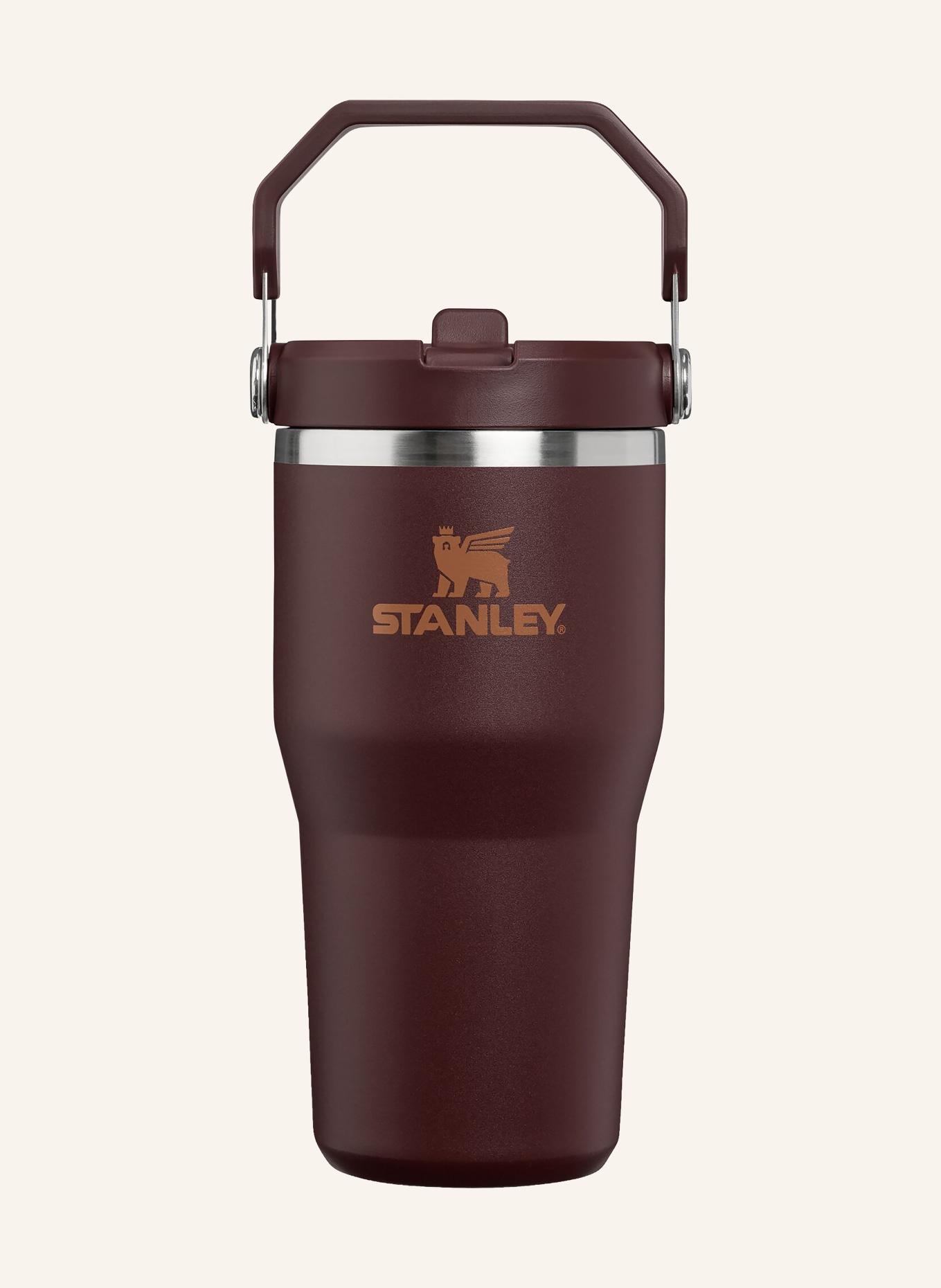 STANLEY Kubek termiczny THE ICEFLOW™ FLIP STRAW 2.0: CIEMNOBRĄZOWY