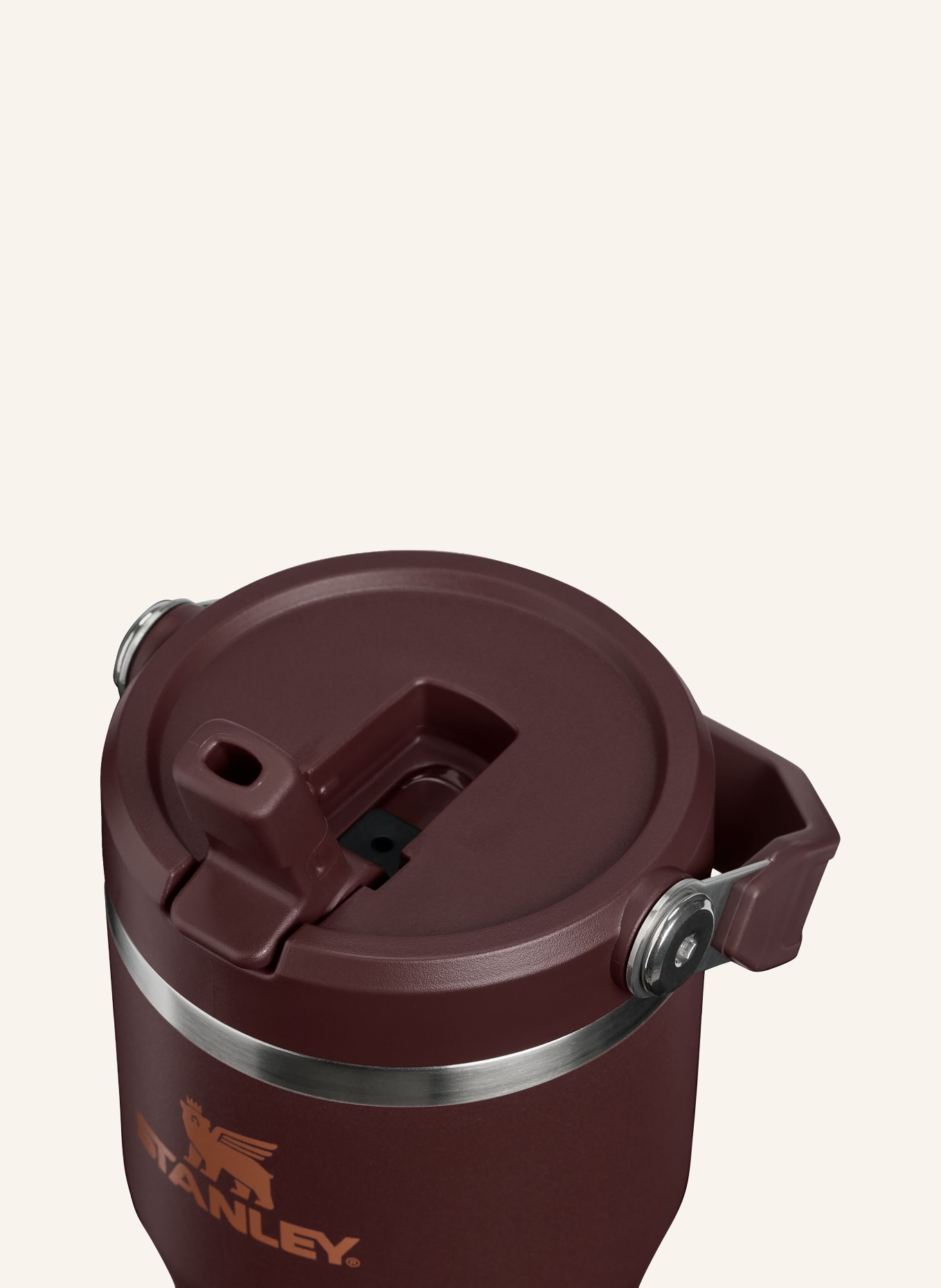 STANLEY Kubek termiczny THE ICEFLOW™ FLIP STRAW 2.0: CIEMNOBRĄZOWY