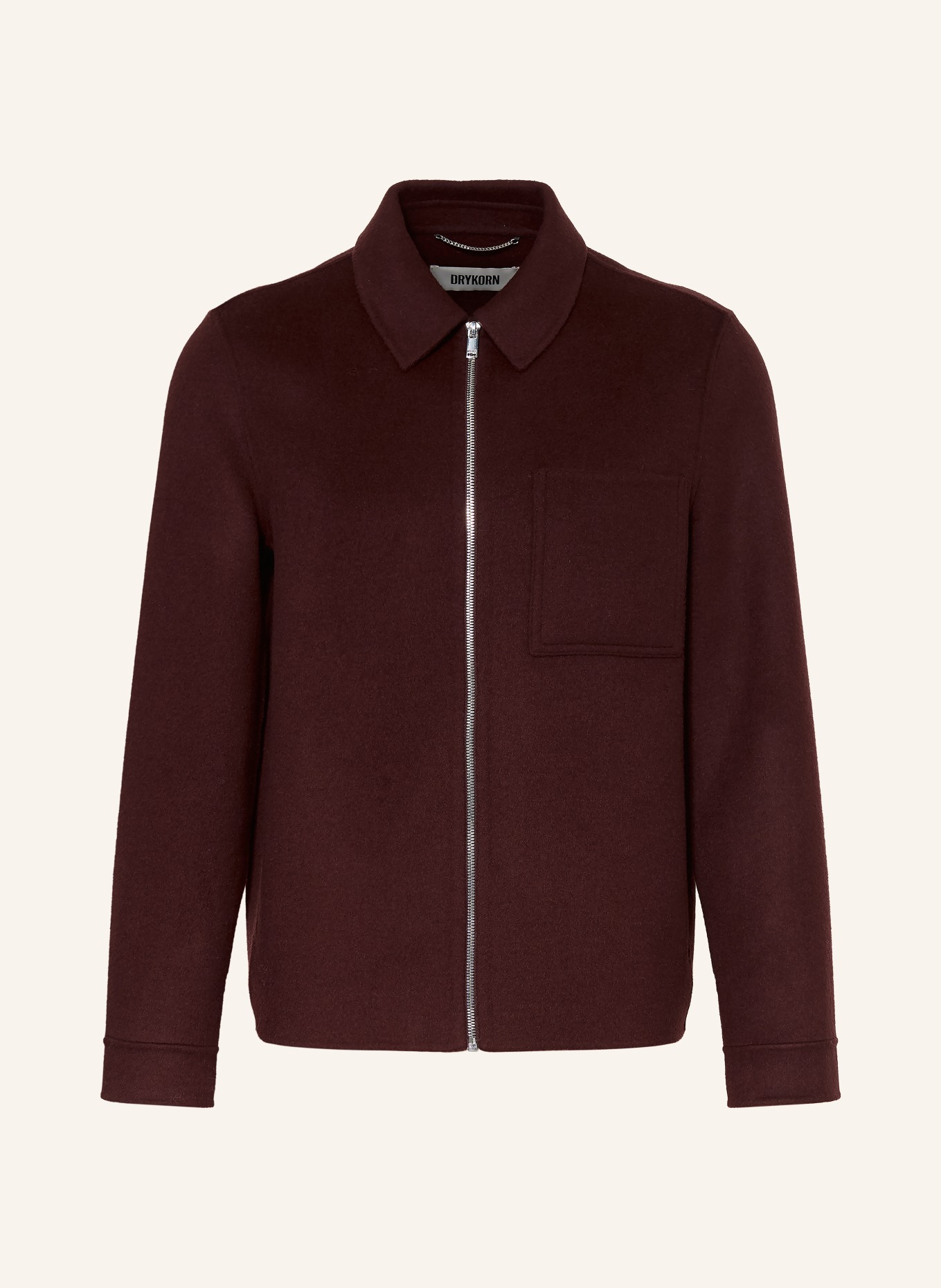 DRYKORN Overjacket JERSON: DONKERROOD