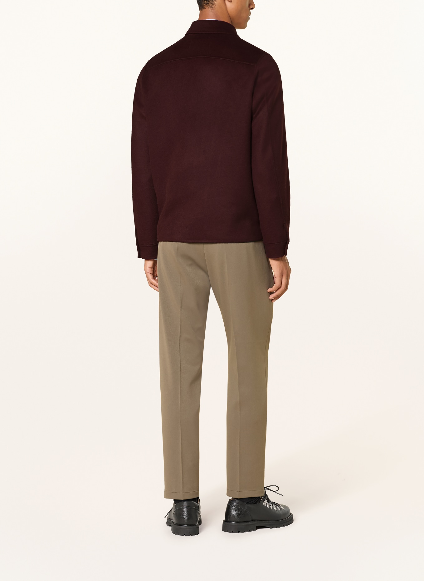 DRYKORN Overjacket JERSON: DONKERROOD