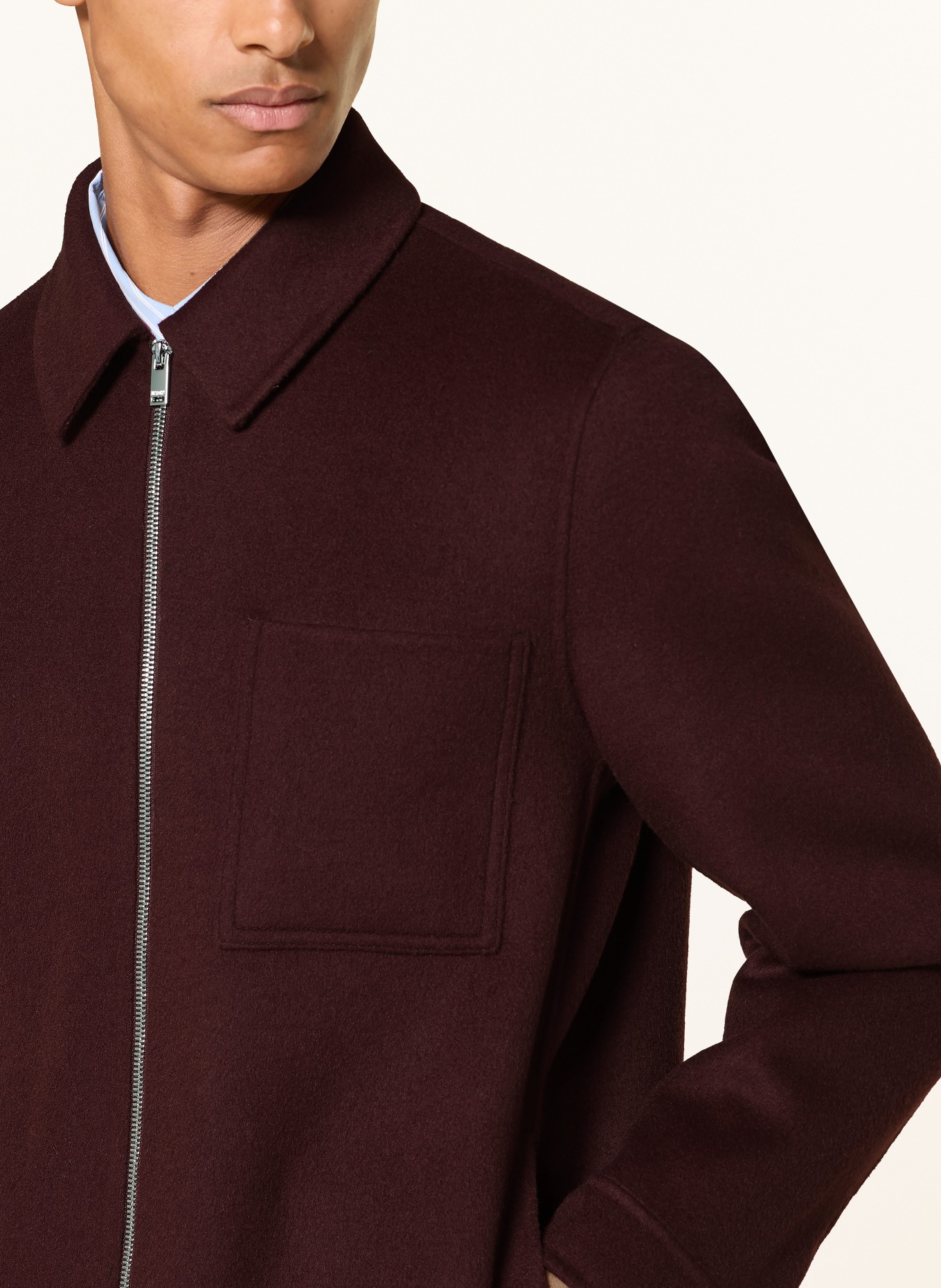 DRYKORN Overjacket JERSON: DONKERROOD