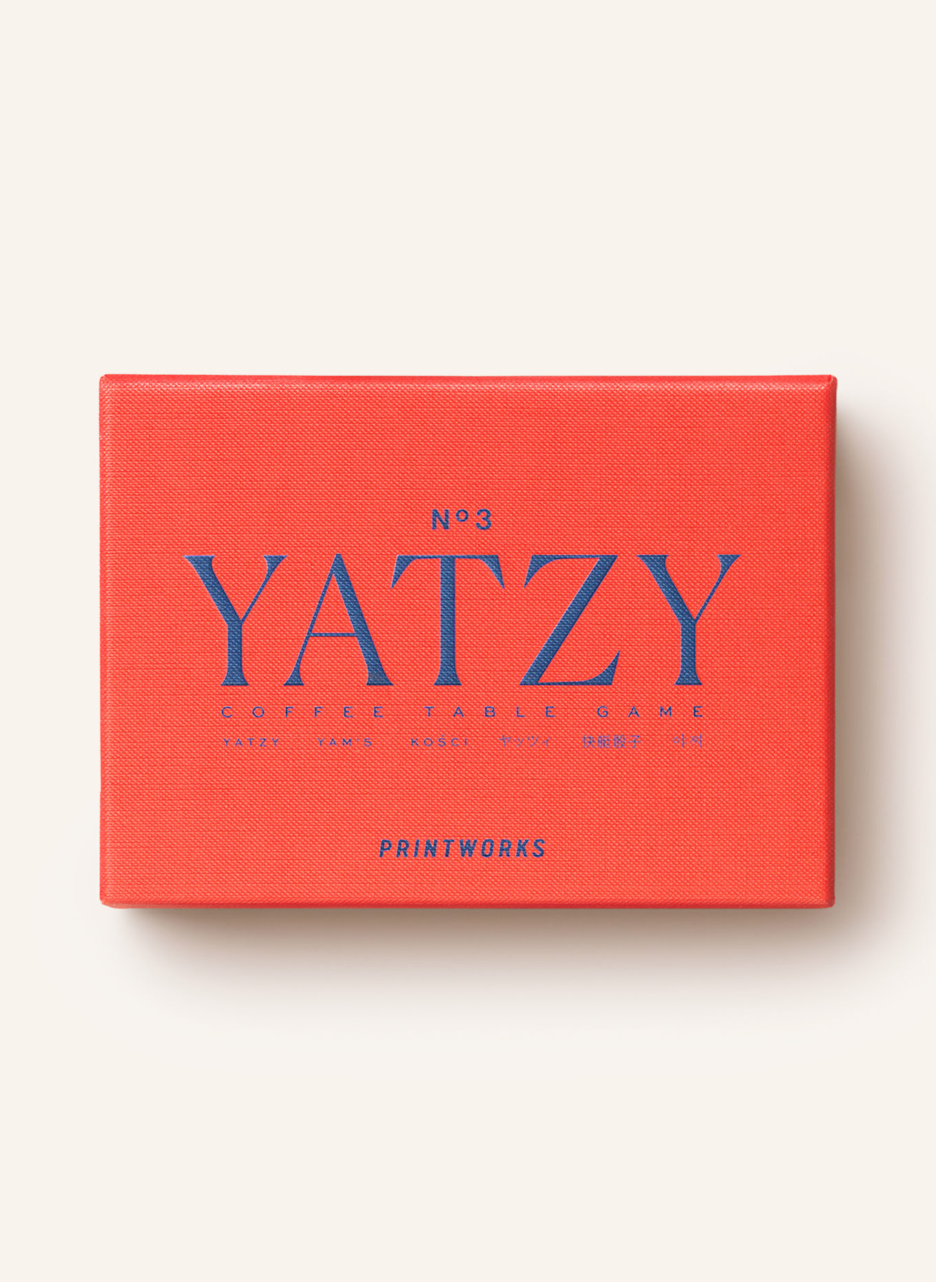 PRINTWORKS YATZY CLASSIC dice game: ORANGE