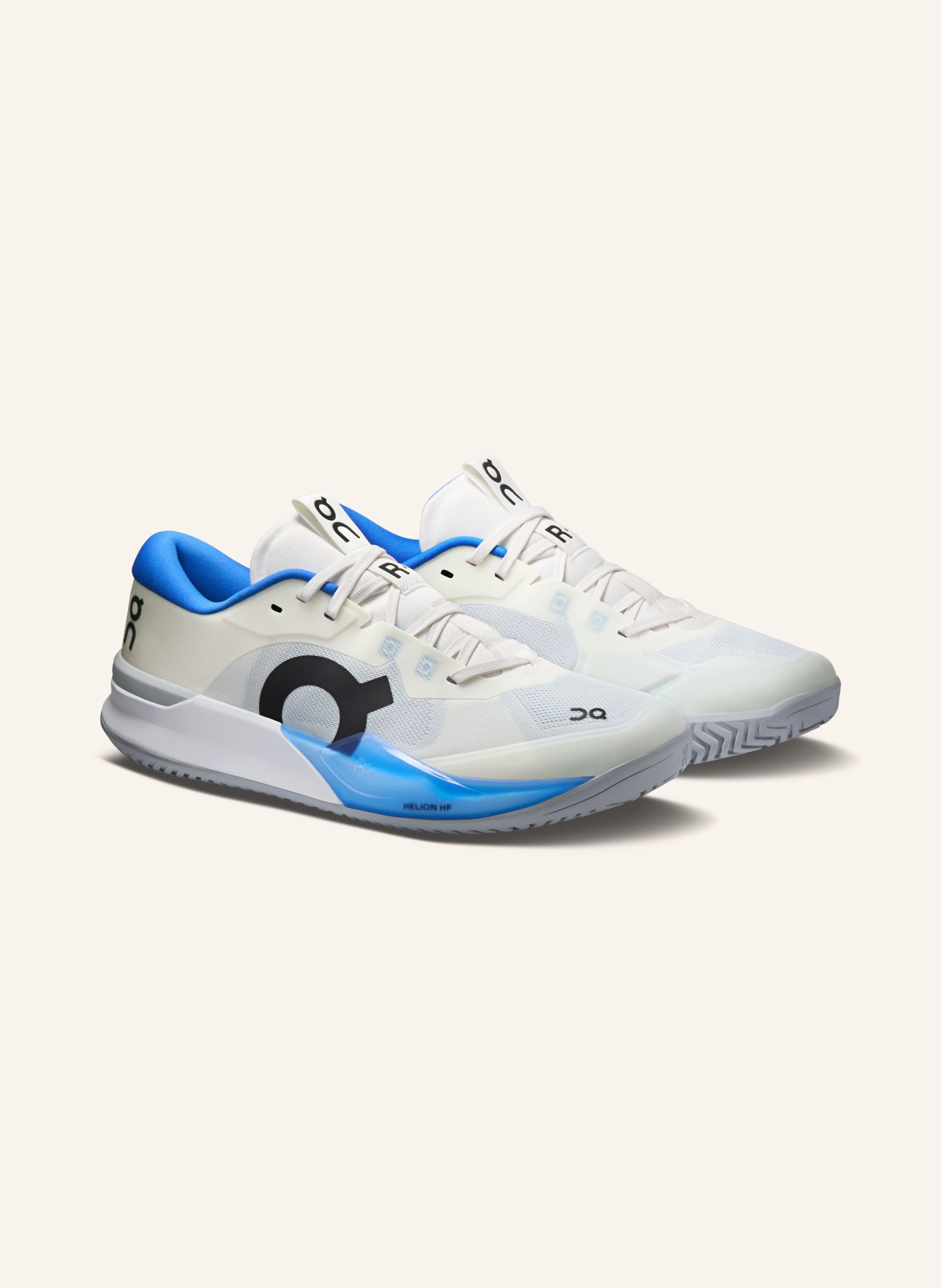 On Tennisschuhe THE ROGER PRO 3 CLAY: WEISS / BLAU